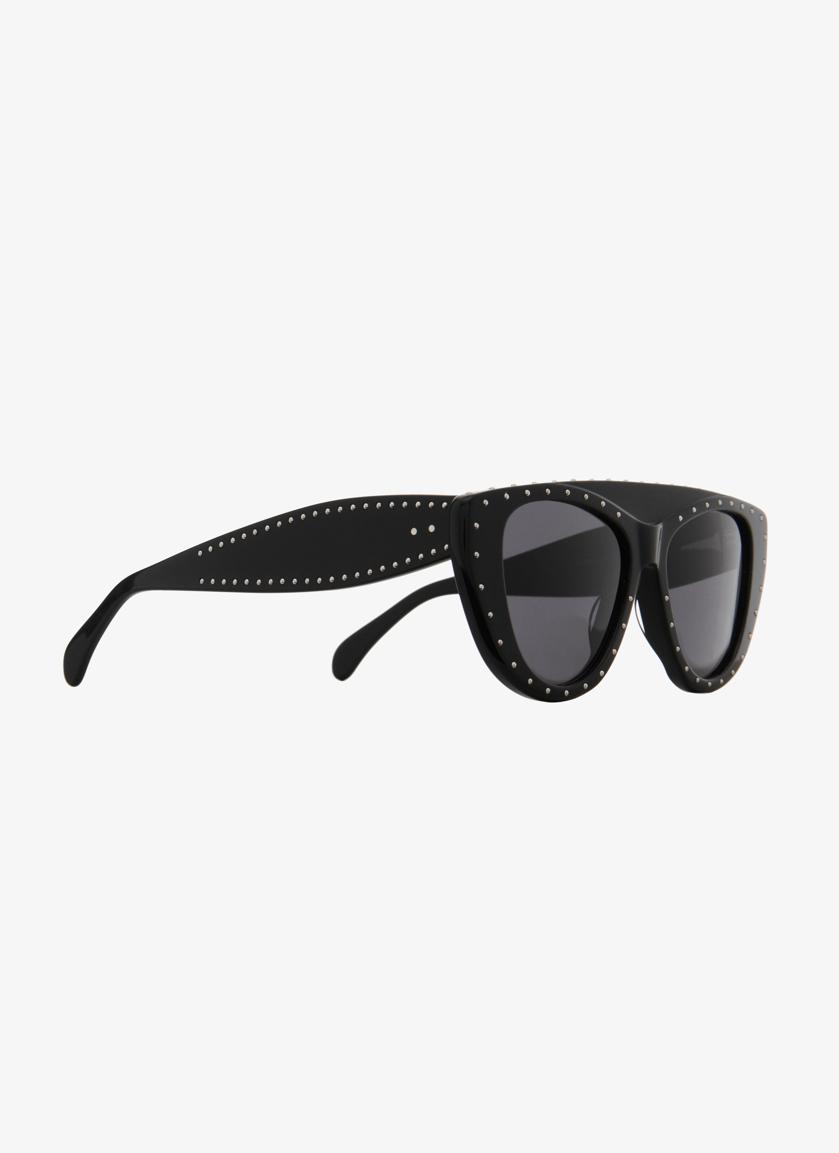ALAÏA LUNETTES DE SOLEIL NOIRES NOIR-GRIS