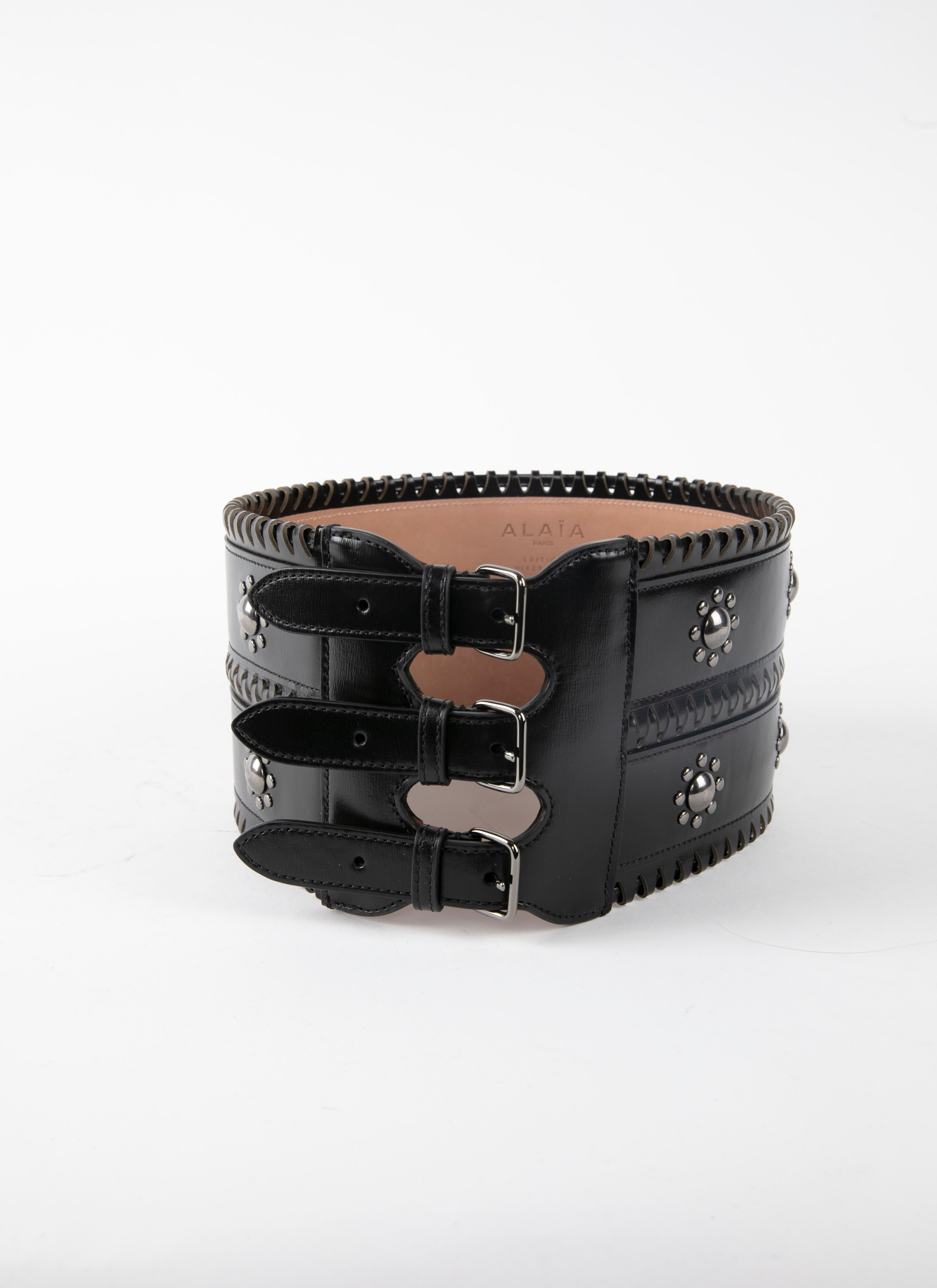 ALAÏA BLACK BELTS