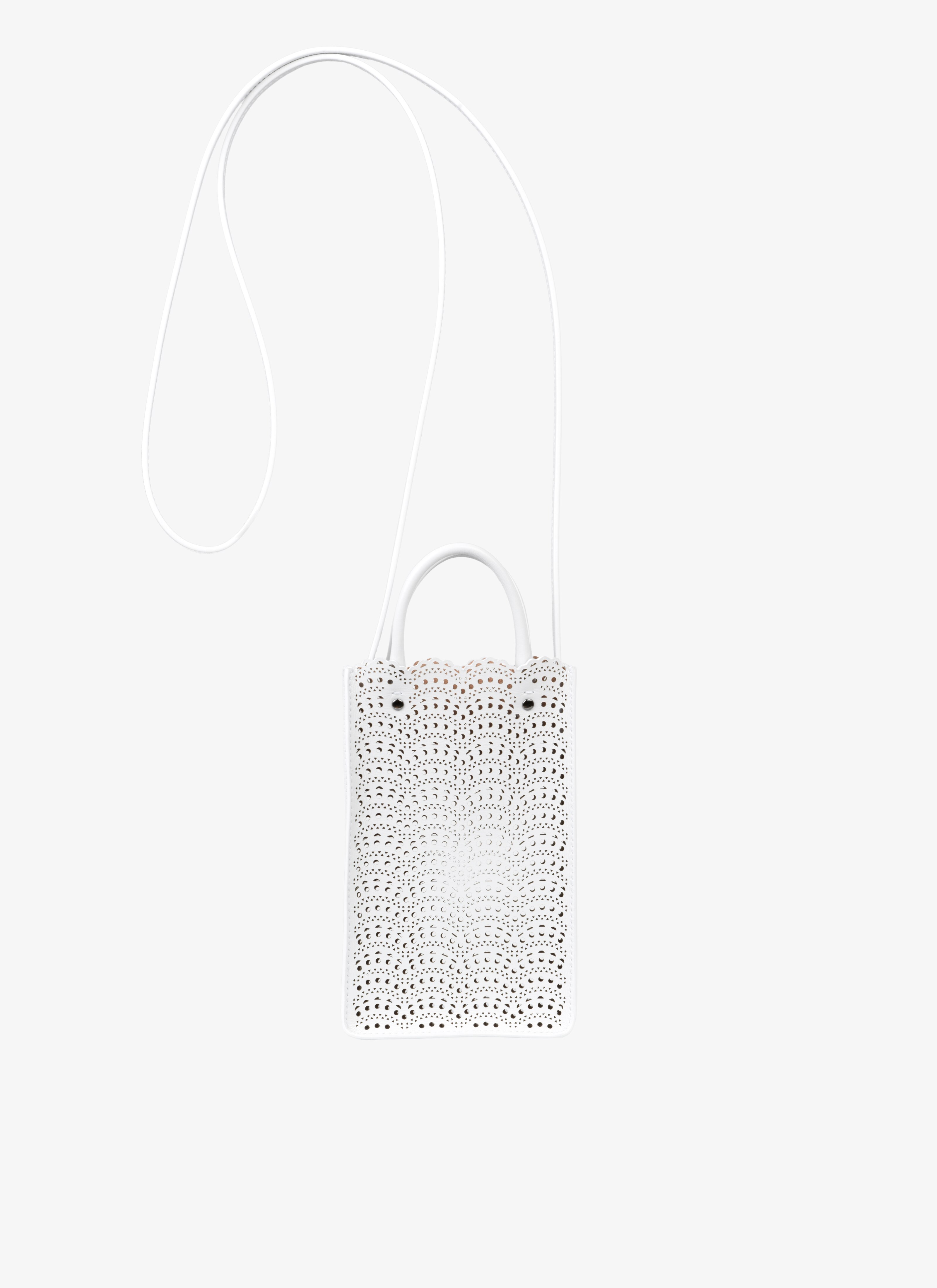 ALAÏA WHITE PHONE HOLDER