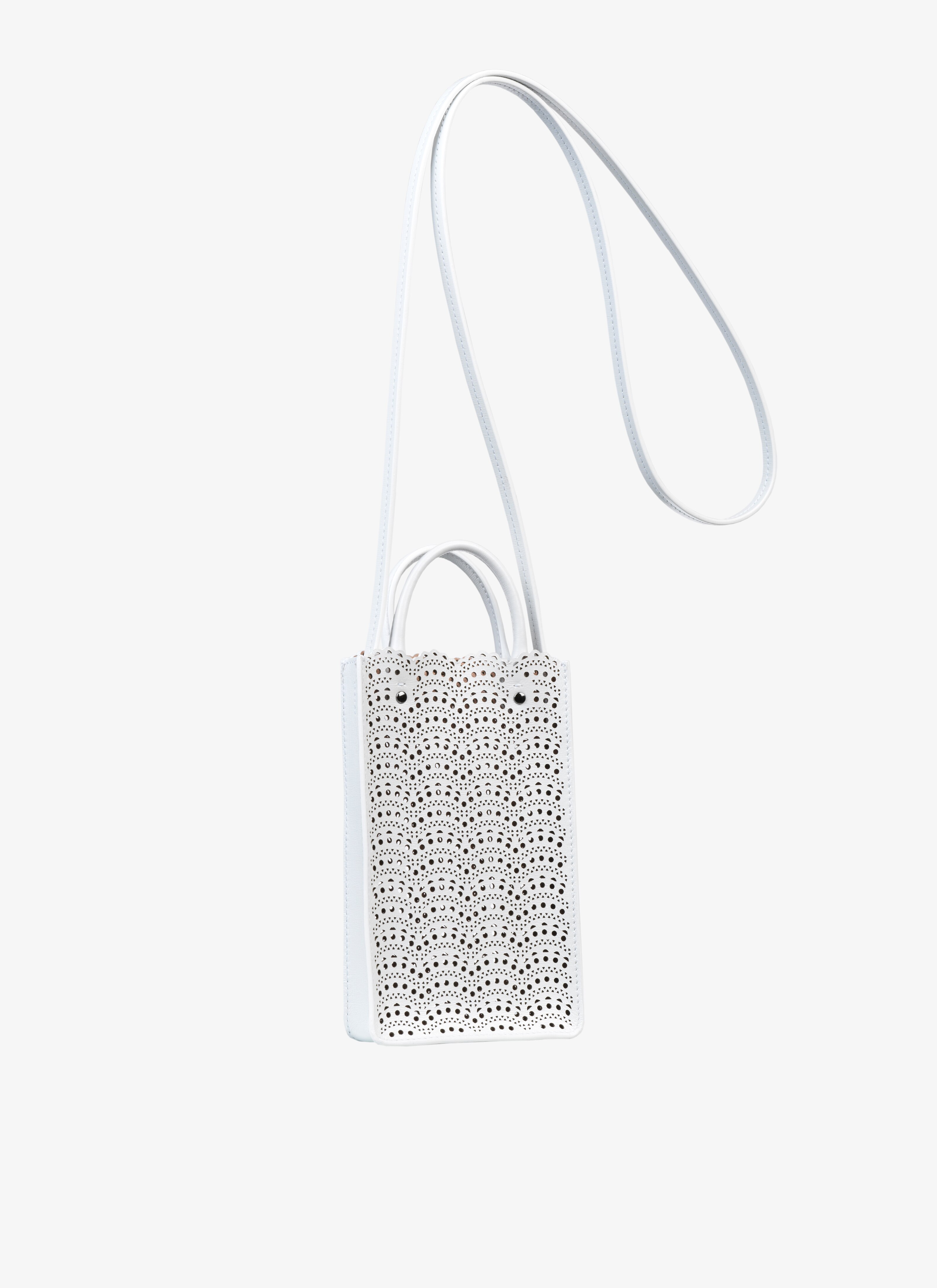 ALAÏA WHITE PHONE HOLDER
