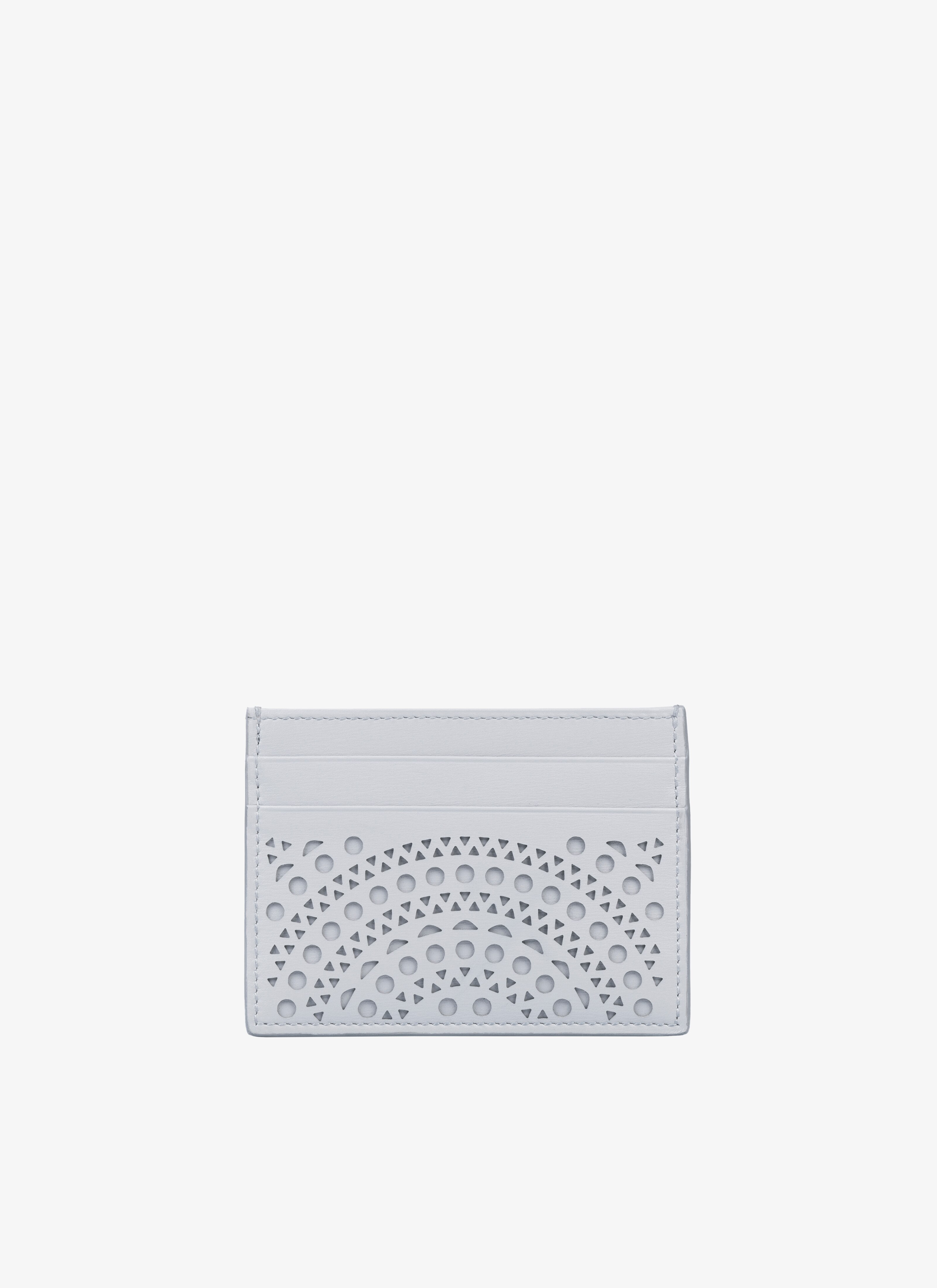 ALAÏA CLOUD OPENWORK LEATHER CARDHOLDER