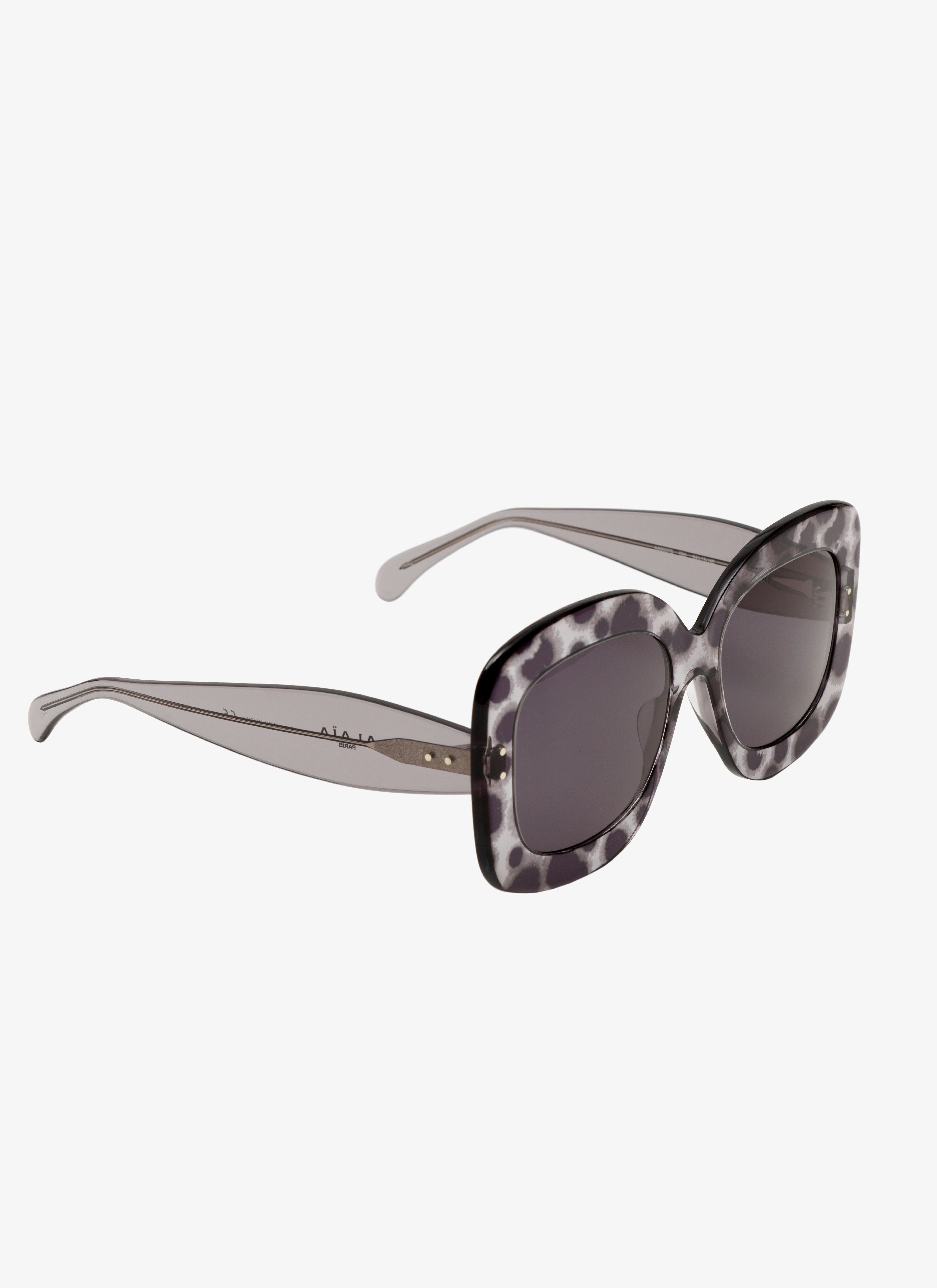 ALAÏA GRAY WHITE SUNGLASSES