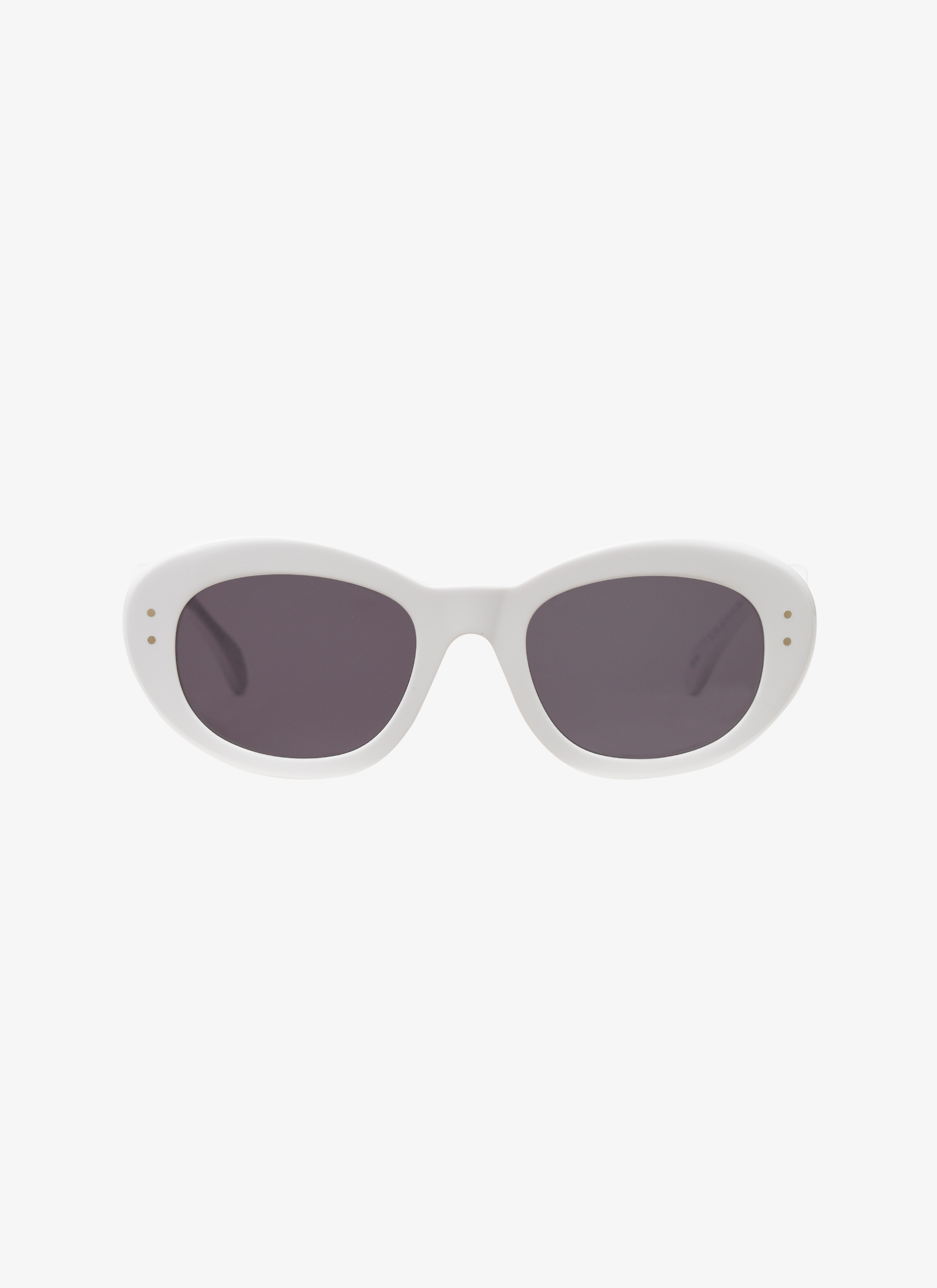 ALAÏA WHITE/GREY GREY SUNGLASSES