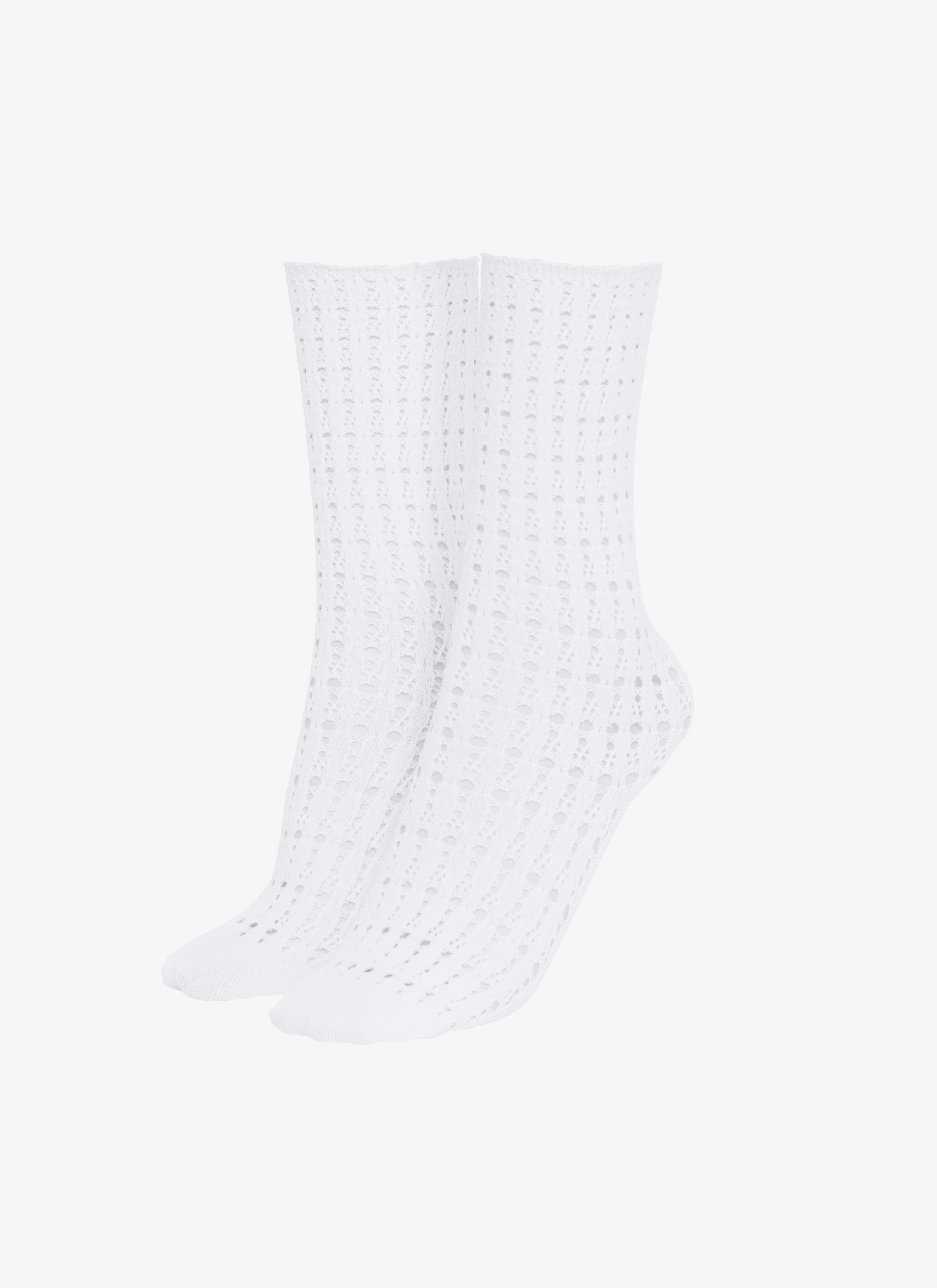 ALAÏA OPTIC WHITE VIENNE LACE SOCKS