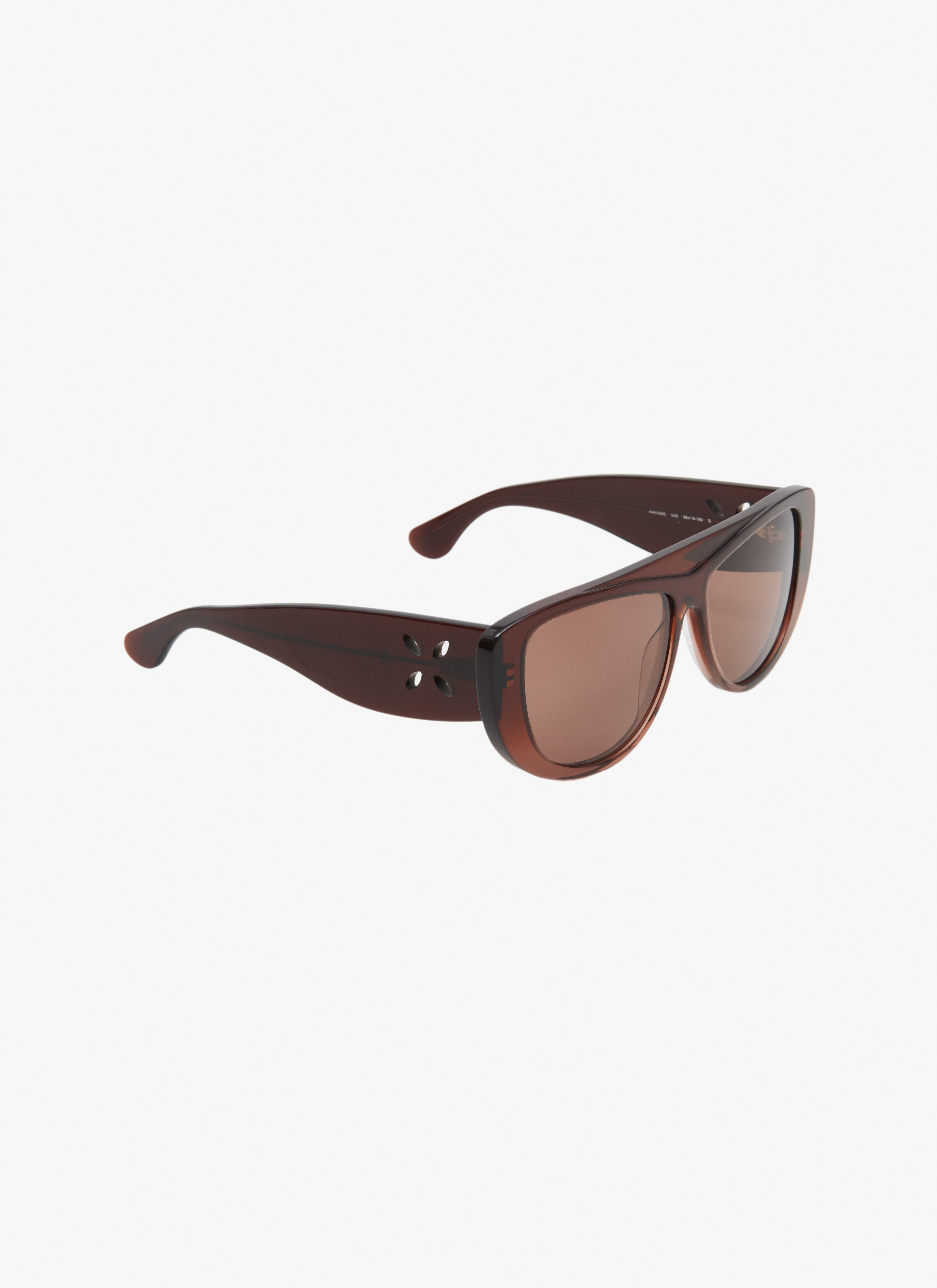 ALAÏA BROWN MASK SUNGLASSES