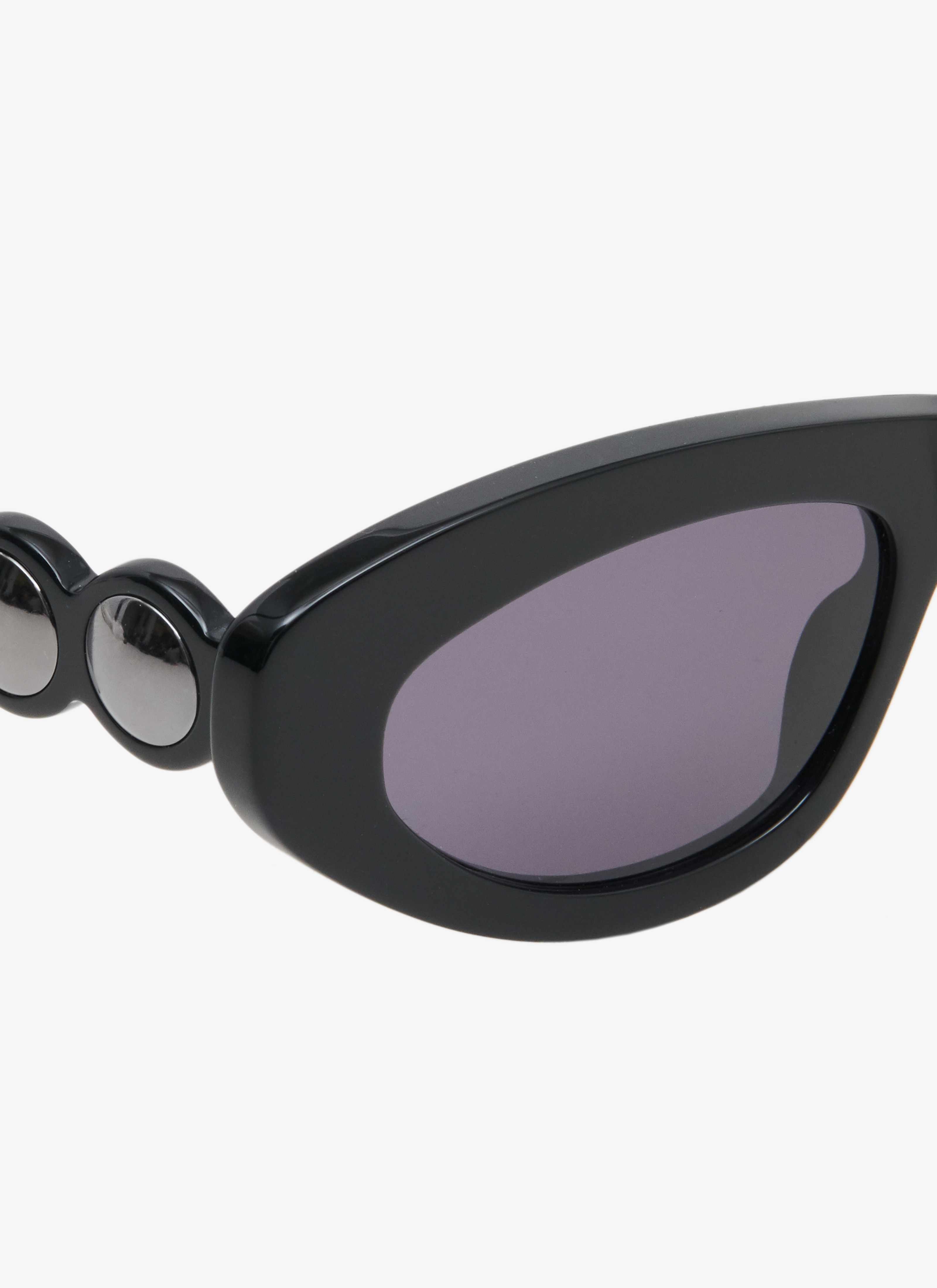 ALAÏA BLACK/GREY BUTTERFLY PEARL SUNGLASSES