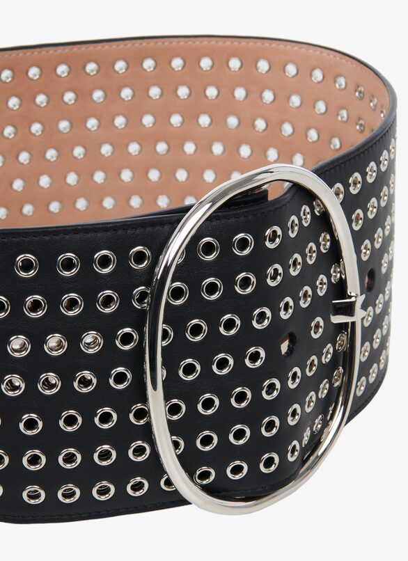 Ovale buckle Belt ALAÏA BLACK OVALE BUCKLE BELT