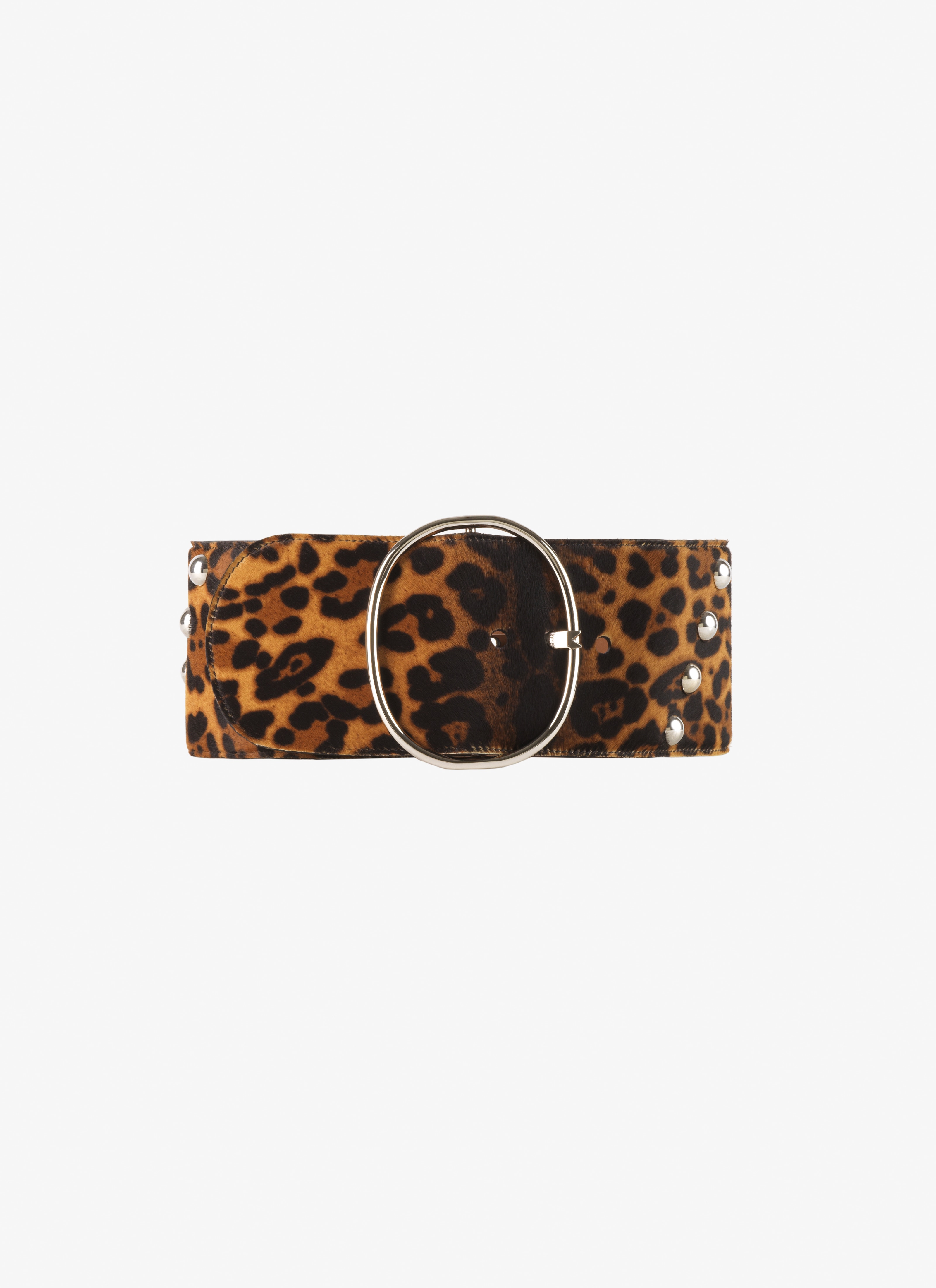 ALAÏA SEPIA OVALE BUCKLE BELT