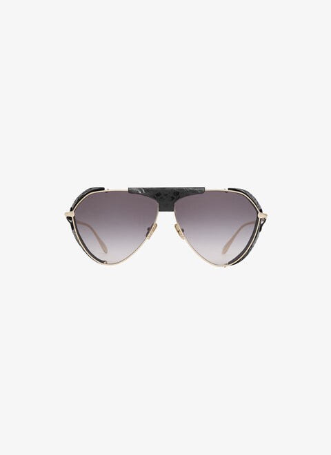 Aviator sunglasses in metal and ayers - maison-alaia.com