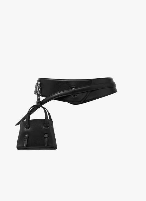 Mini Mina Belt in shiny goatskin - maison-alaia.com