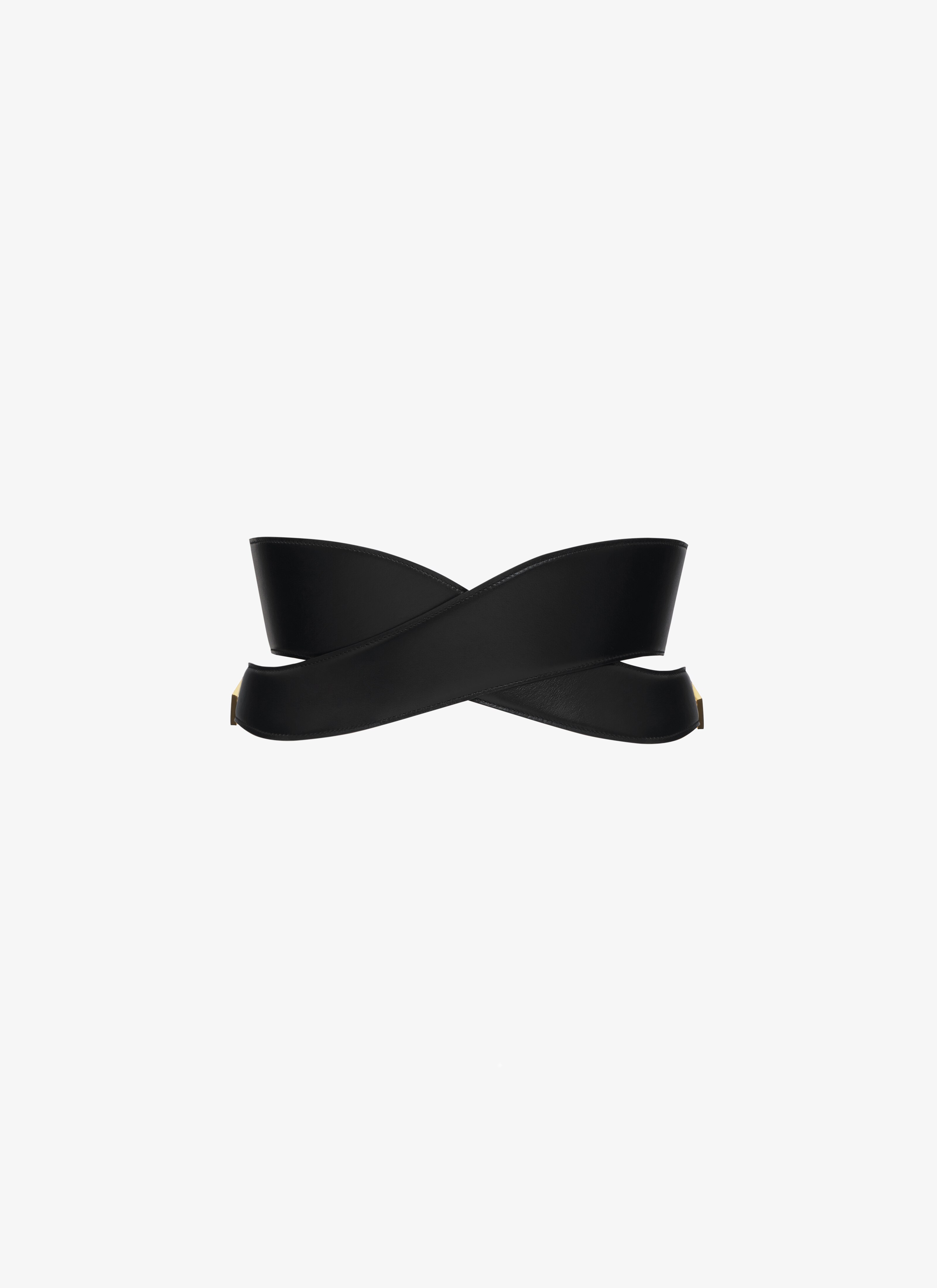 Crossed belt in lux calfskin - maison-alaia.com