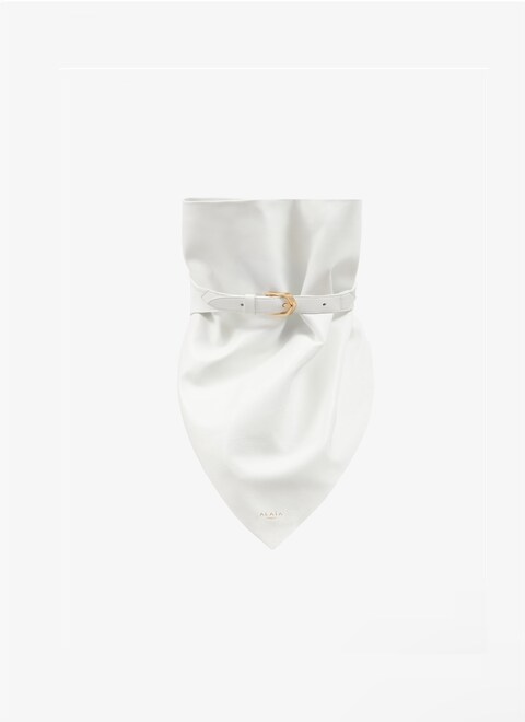 Bandana in nappa leather - maison-alaia.com