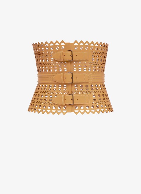 Corset belt in vienne calfskin - maison-alaia.com