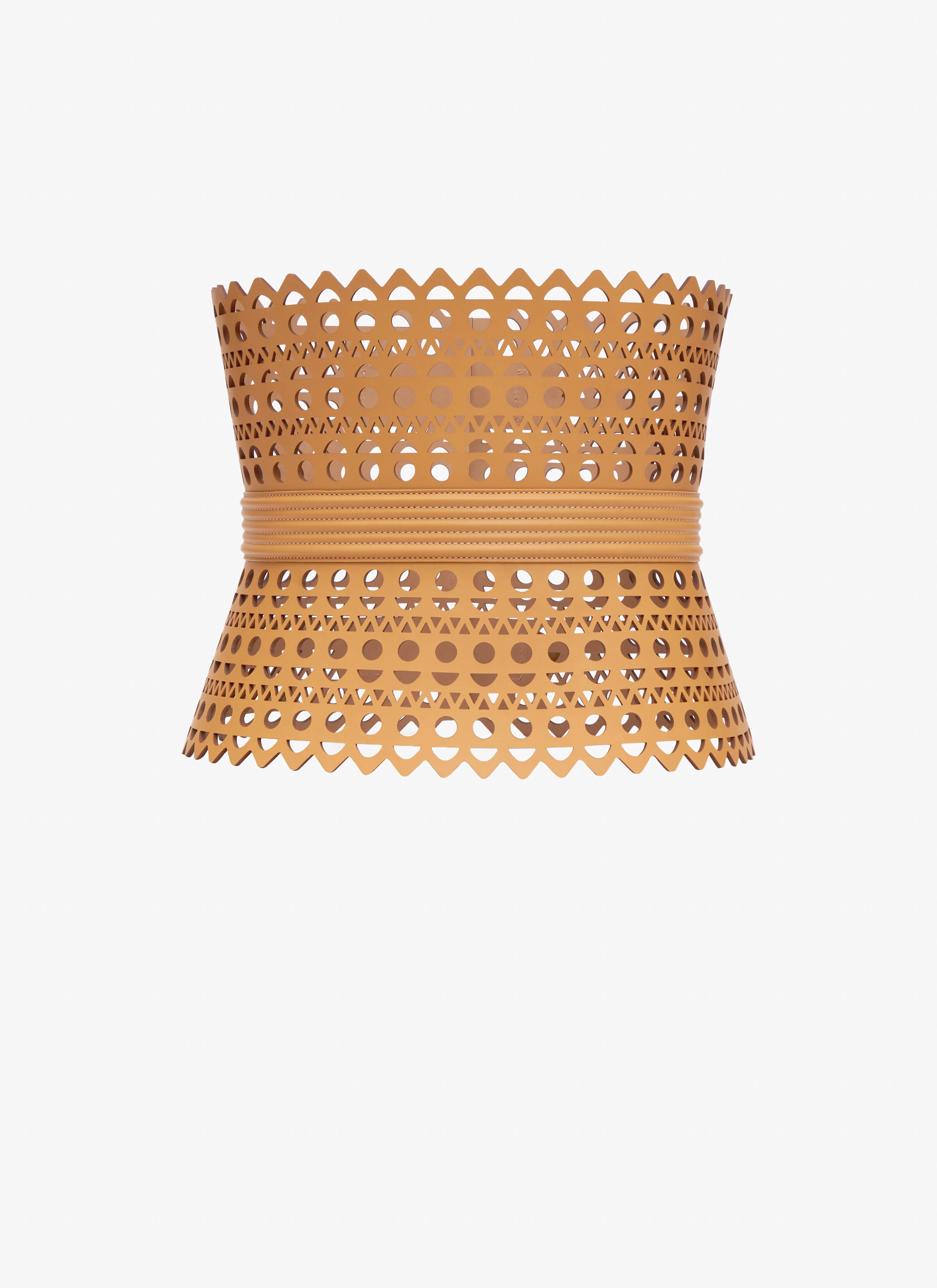 Large corset belt in vienne lux calfskin - maison-alaia.com