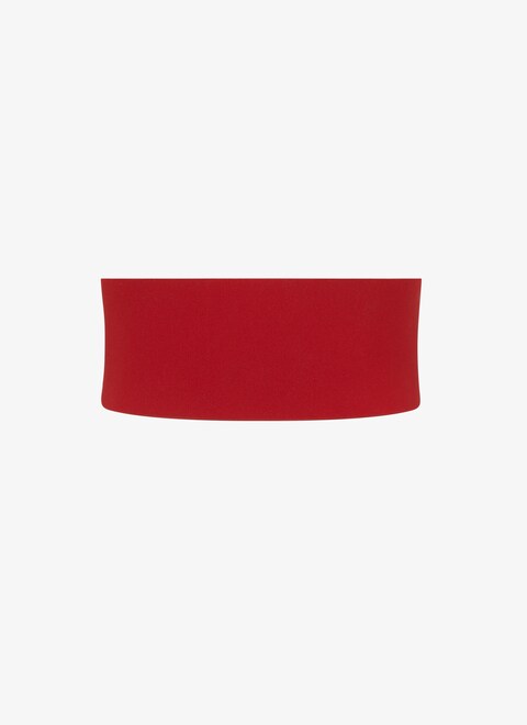CORSET ELASTIQUE BELT IN STRETCH AND CALFSKIN - maison-alaia.com