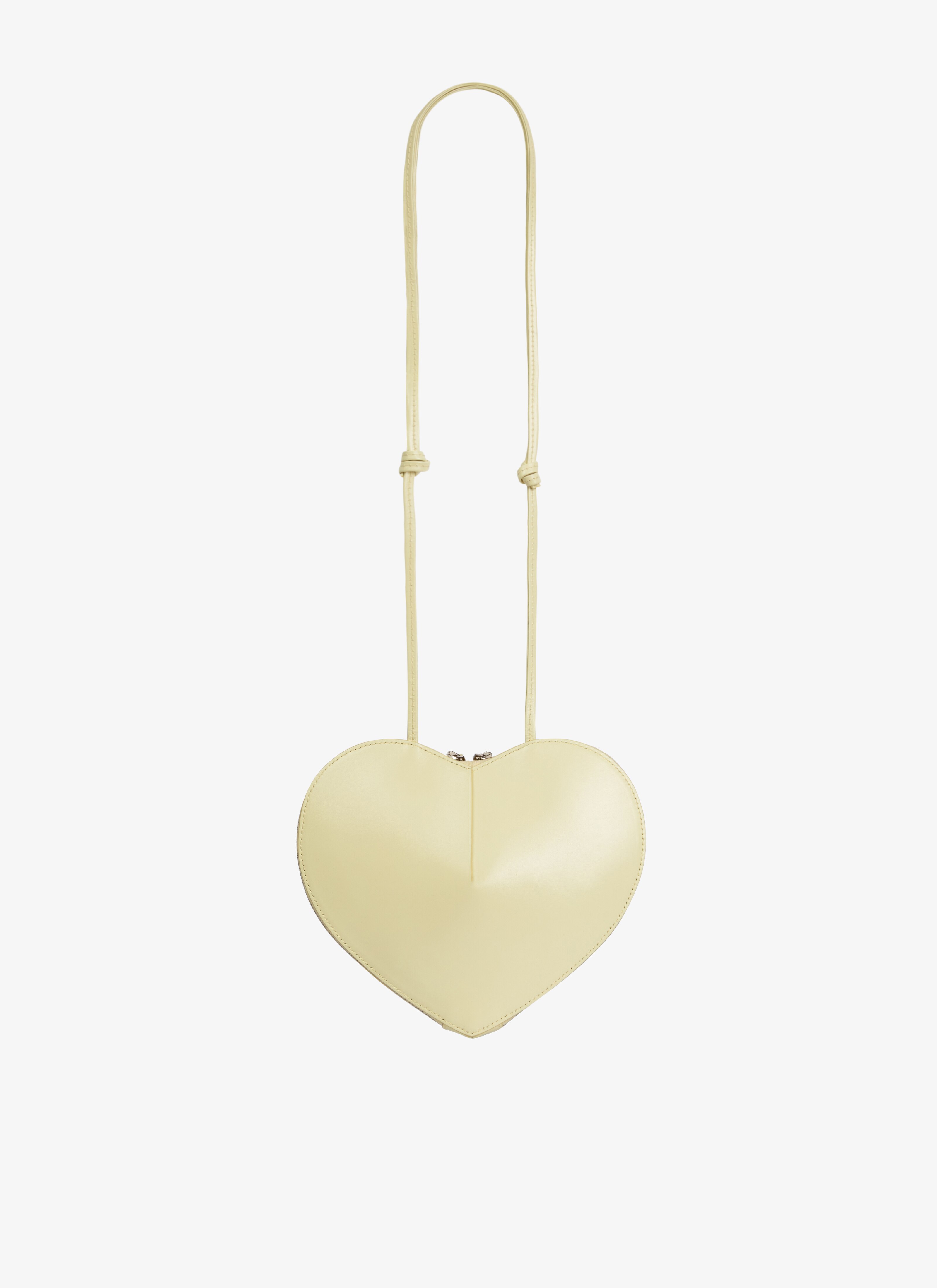 ALAÏA YELLOW LE CŒUR BAG IN CALFSKIN