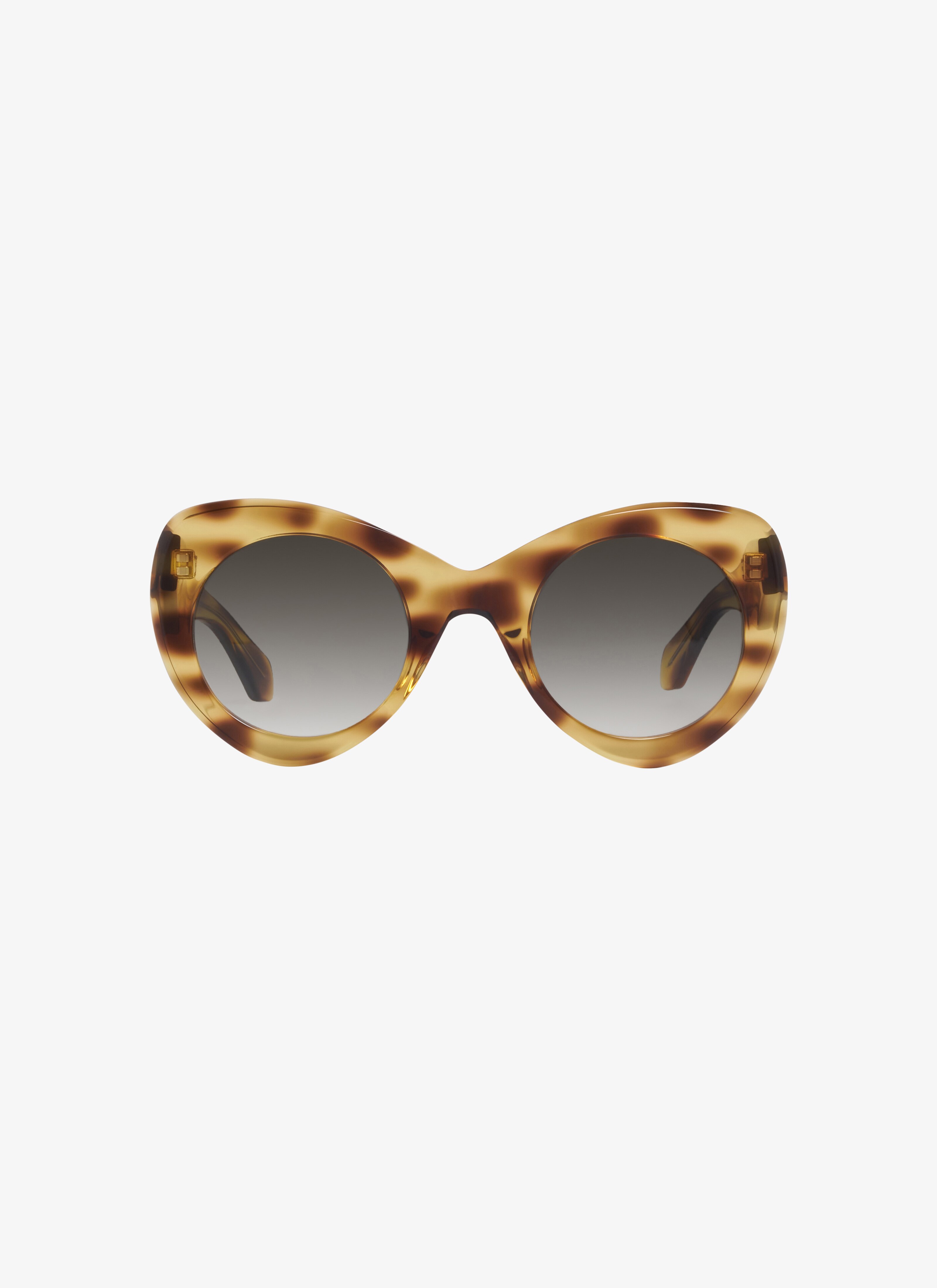 Alaia Round/Oval Sunglasses Gold Gold Brown Luxury Eyewear Made In Italy  Metal Frame Designer Fashion for Everyday Luxury