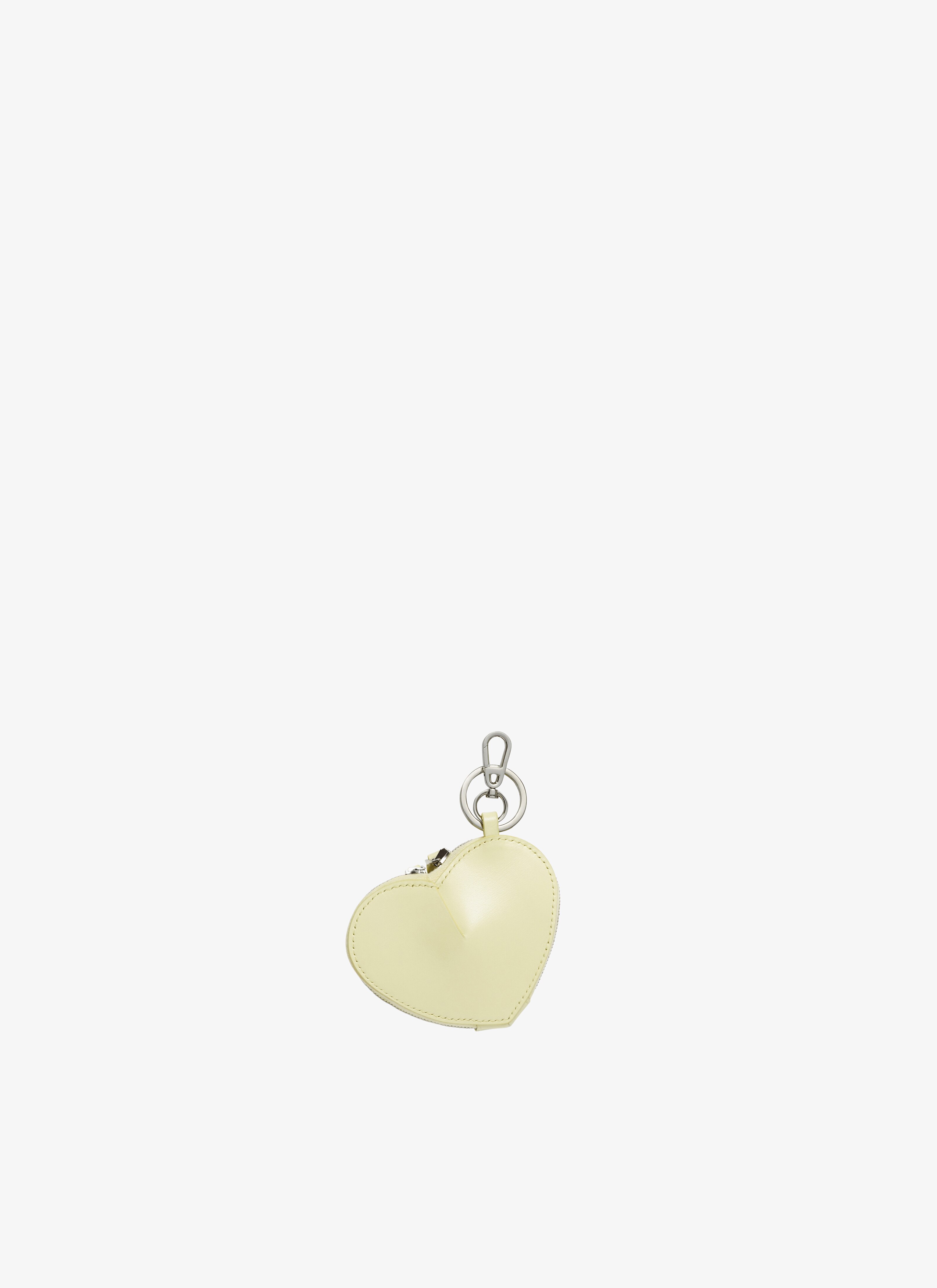 ALAÏA YELLOW LE CŒUR COIN PURSE IN CALFSKIN