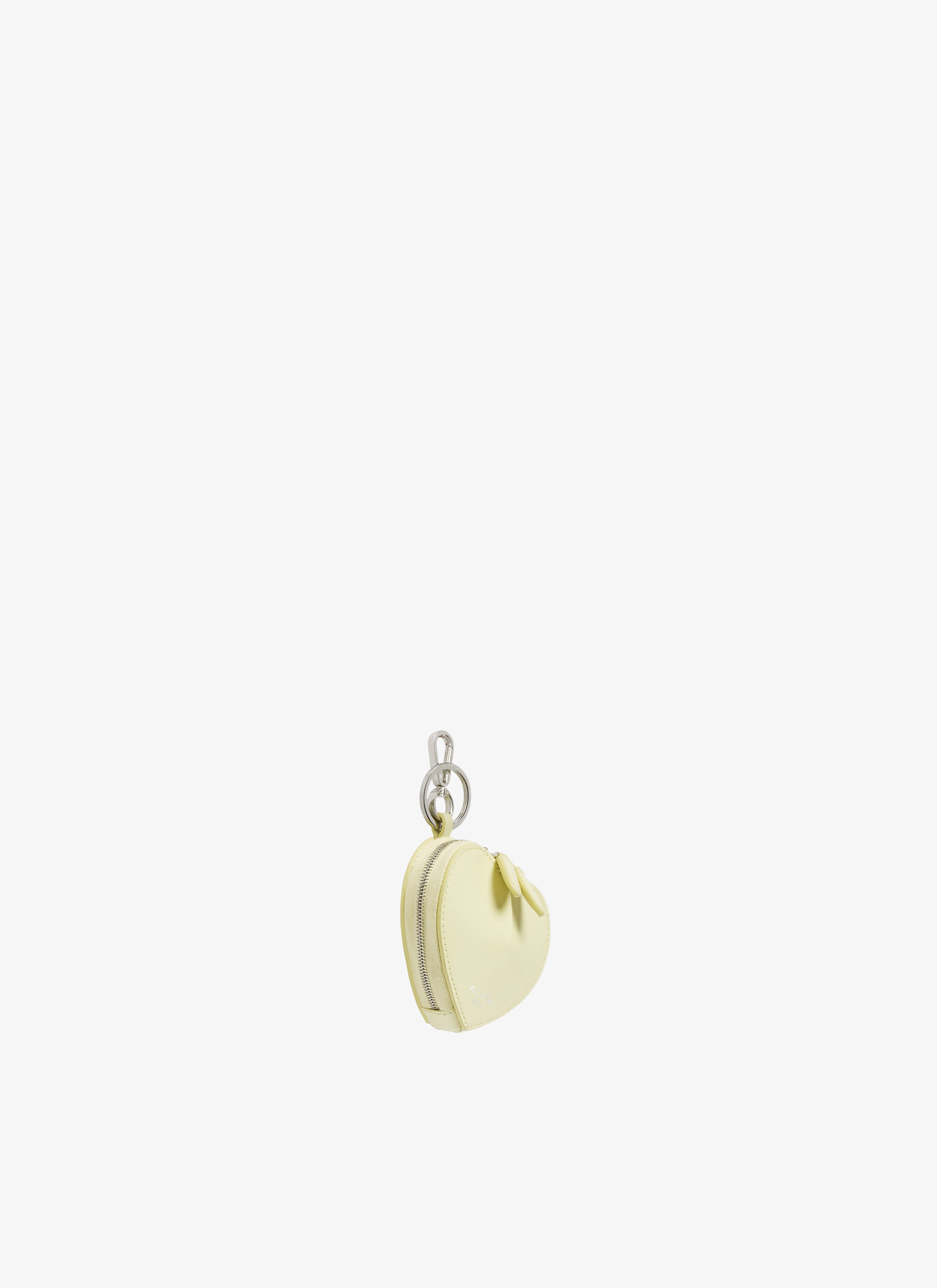 ALAÏA YELLOW LE CŒUR COIN PURSE IN CALFSKIN
