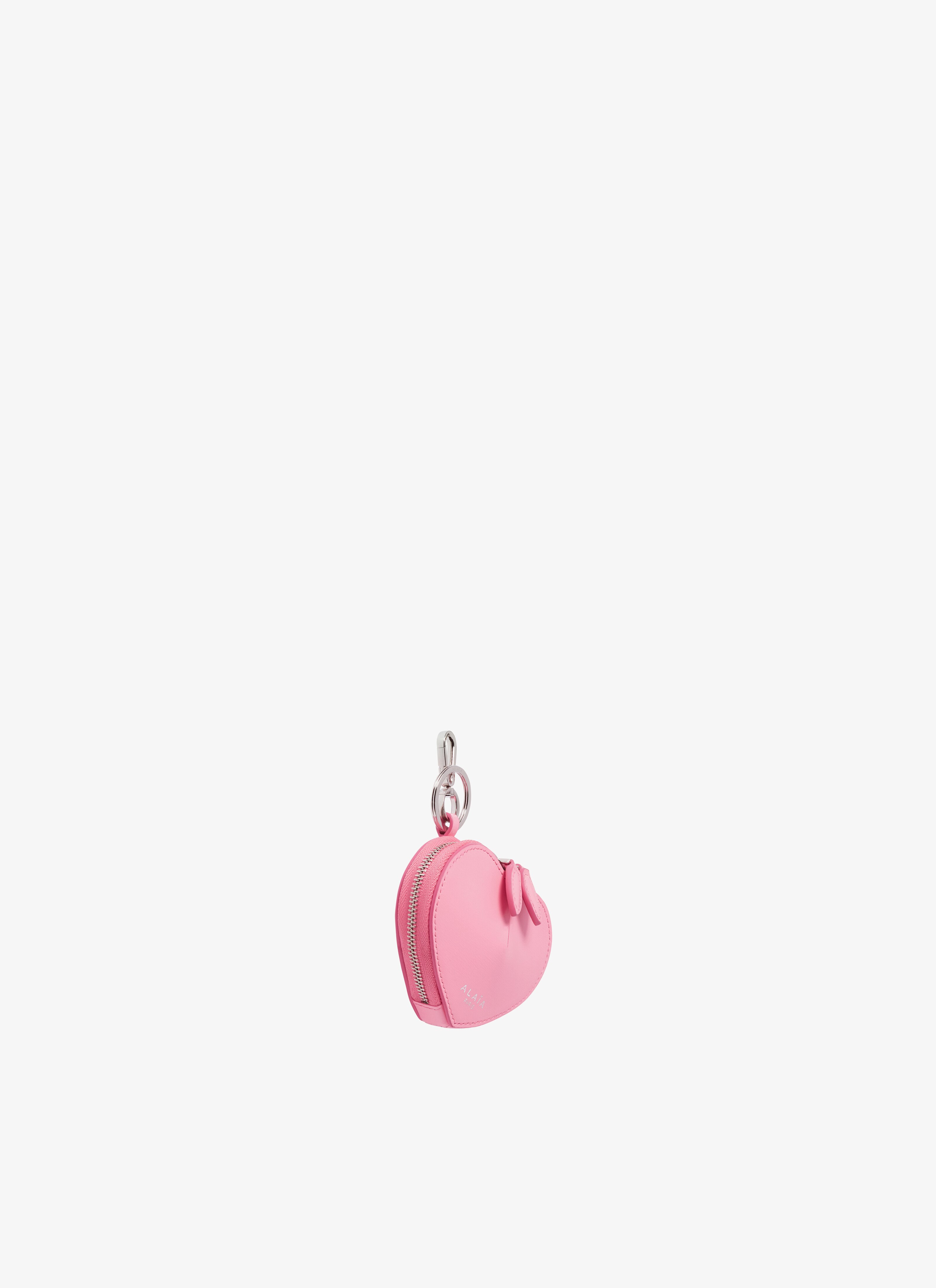 ALAÏA PINK LE CŒUR COIN PURSE IN CALFSKIN