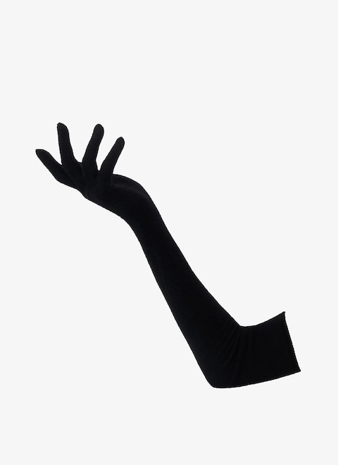 Shiny velvet gloves - maison-alaia.com