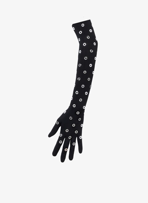 Eyelet jersey gloves - maison-alaia.com