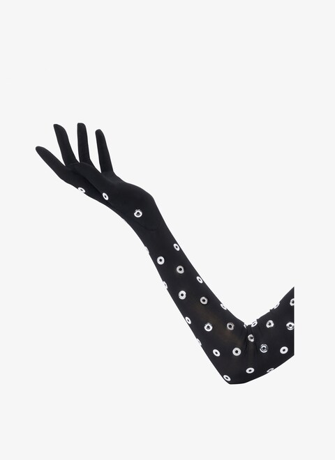 Eyelet jersey gloves - maison-alaia.com