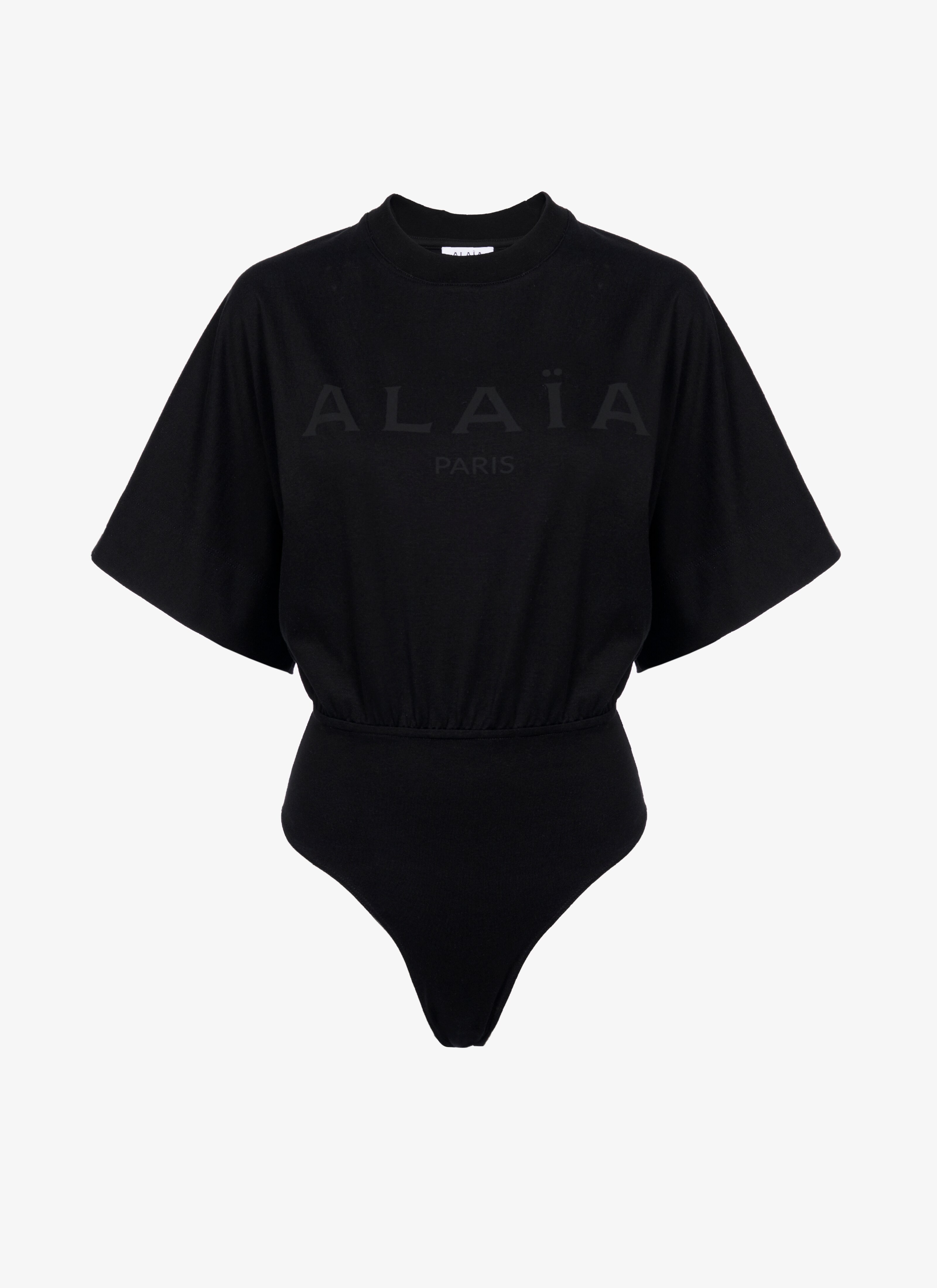 ALAÏA Women's T SHIRT BODYSUIT PRINTED ALAÏA LOGO