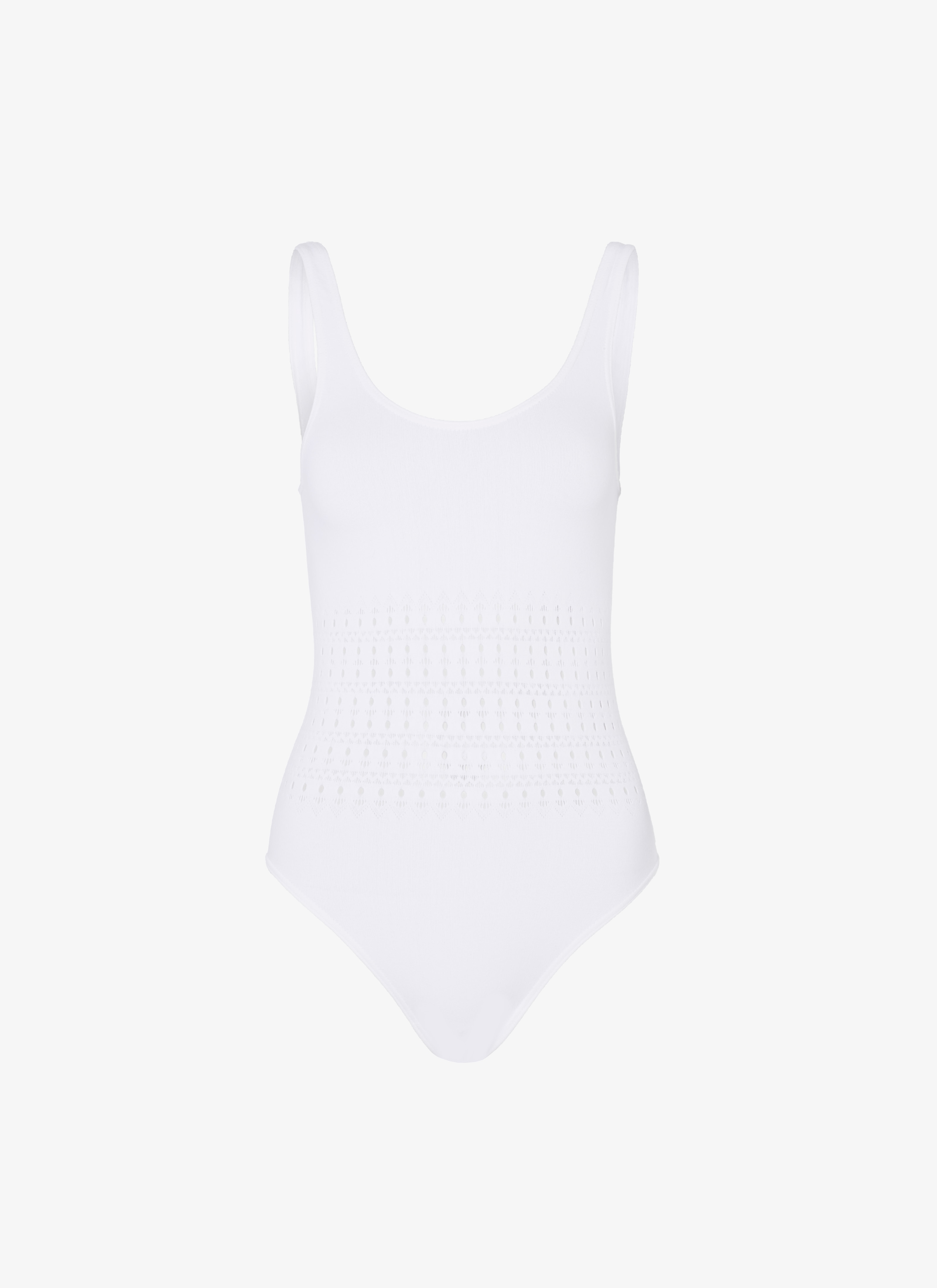 ONE-PIECE SEAMLESS SWIMSUIT maison-alaia.com