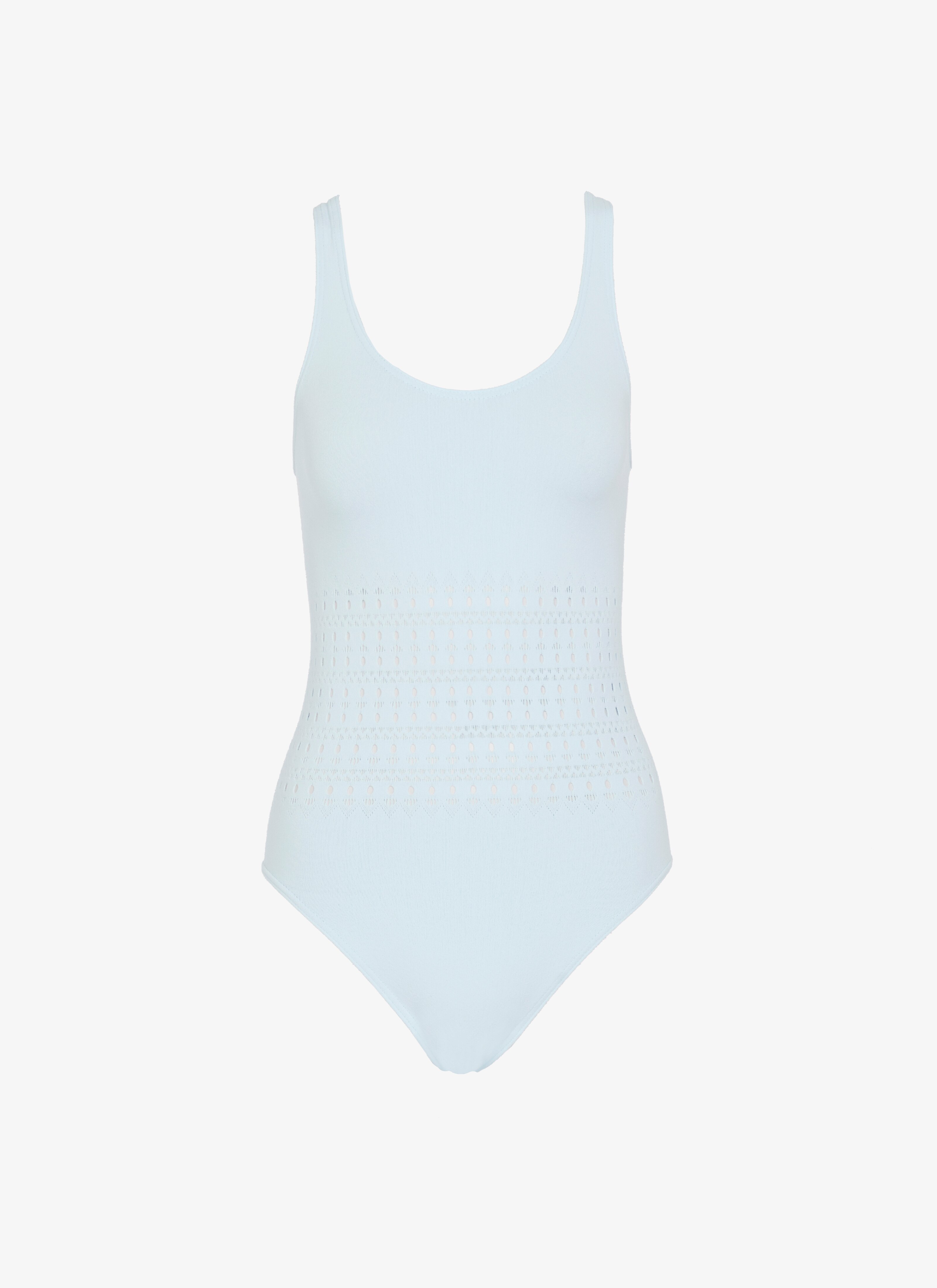ALAÏA SKY ONE-PIECE SEAMLESS SWIMSUIT