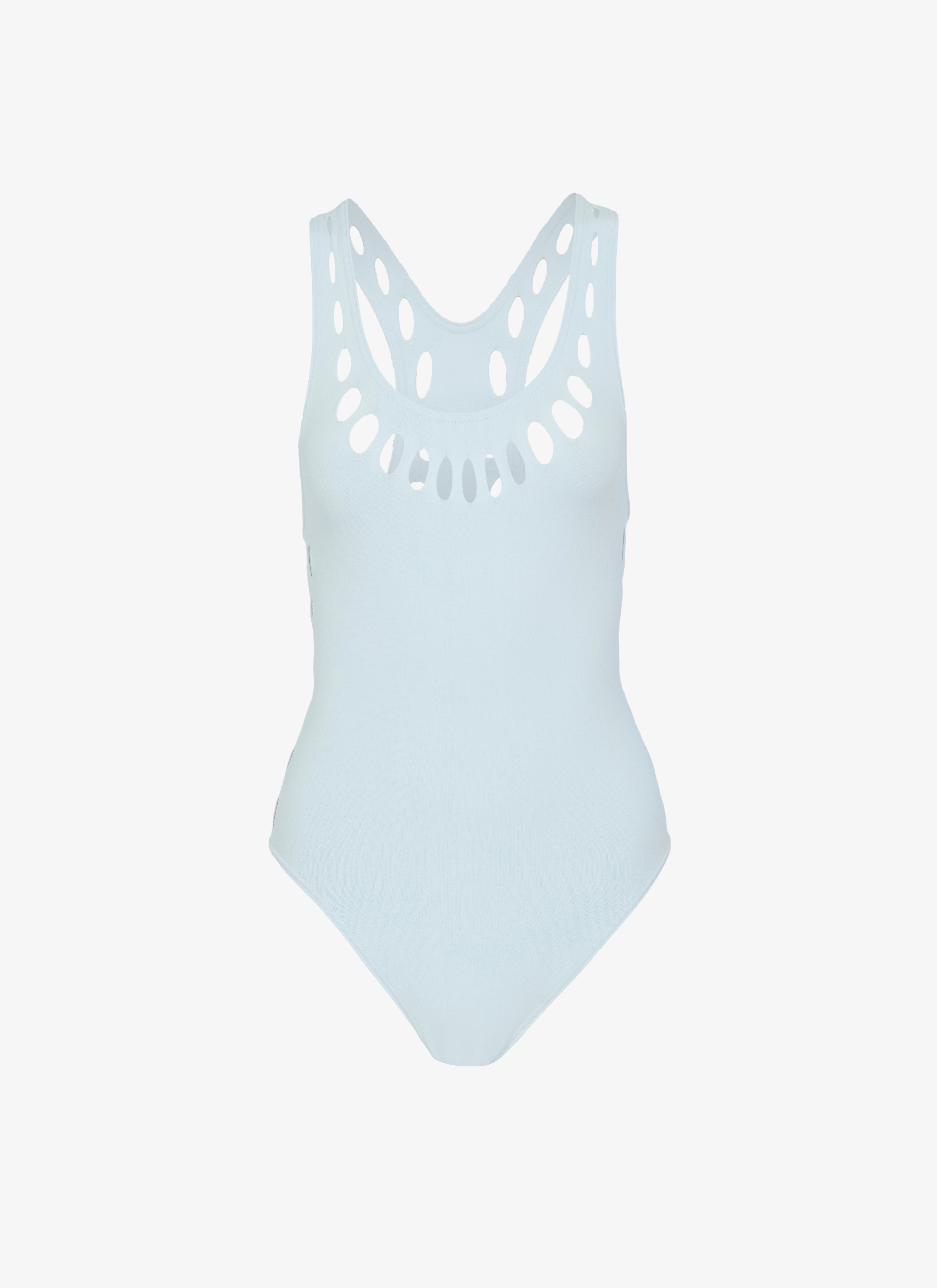 ALAÏA SKY ONE-PIECE SEAMLESS SWIMSUIT