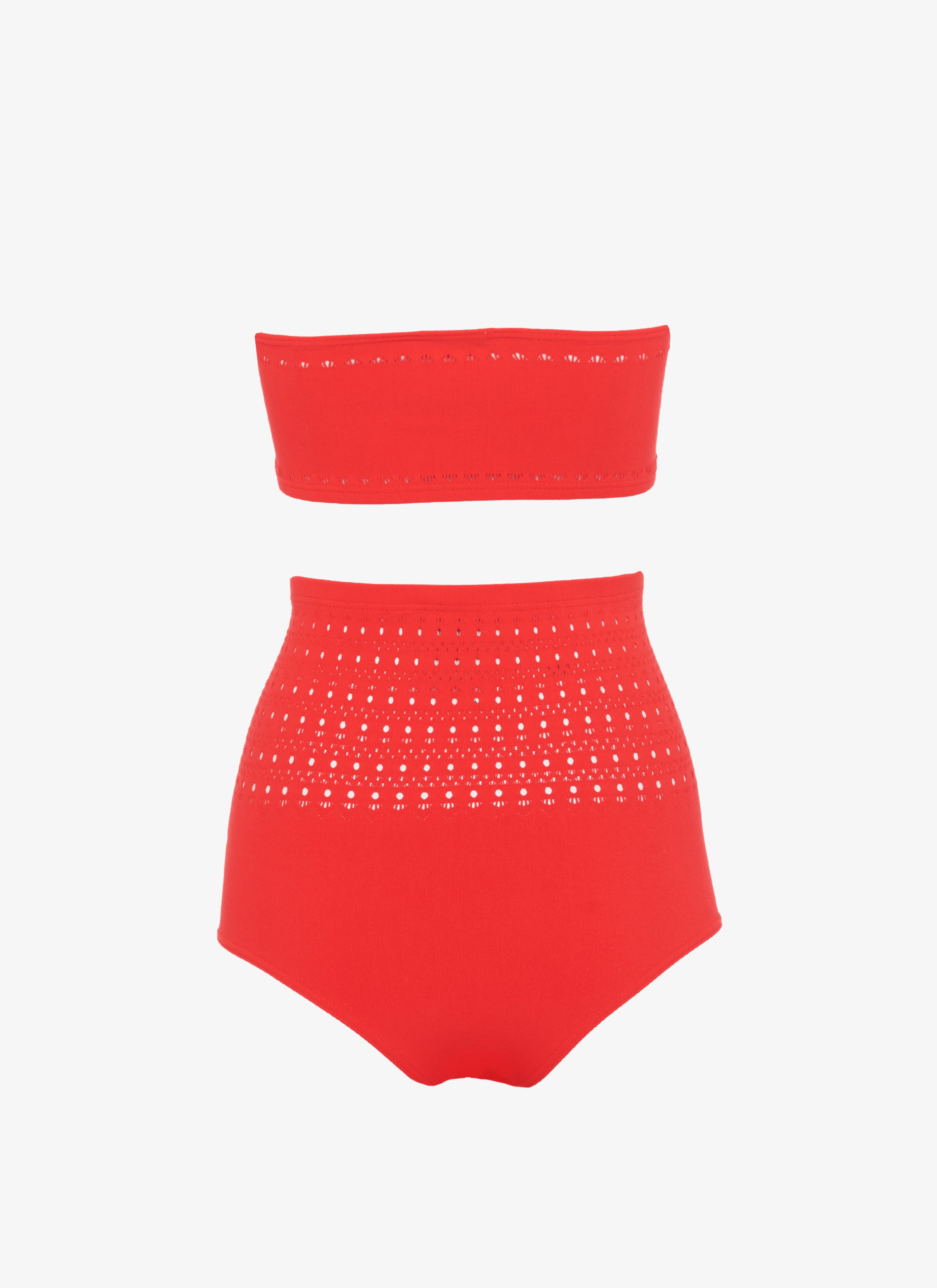 ALAÏA SCARLET BIKINI SEAMLESS SWIMSUIT