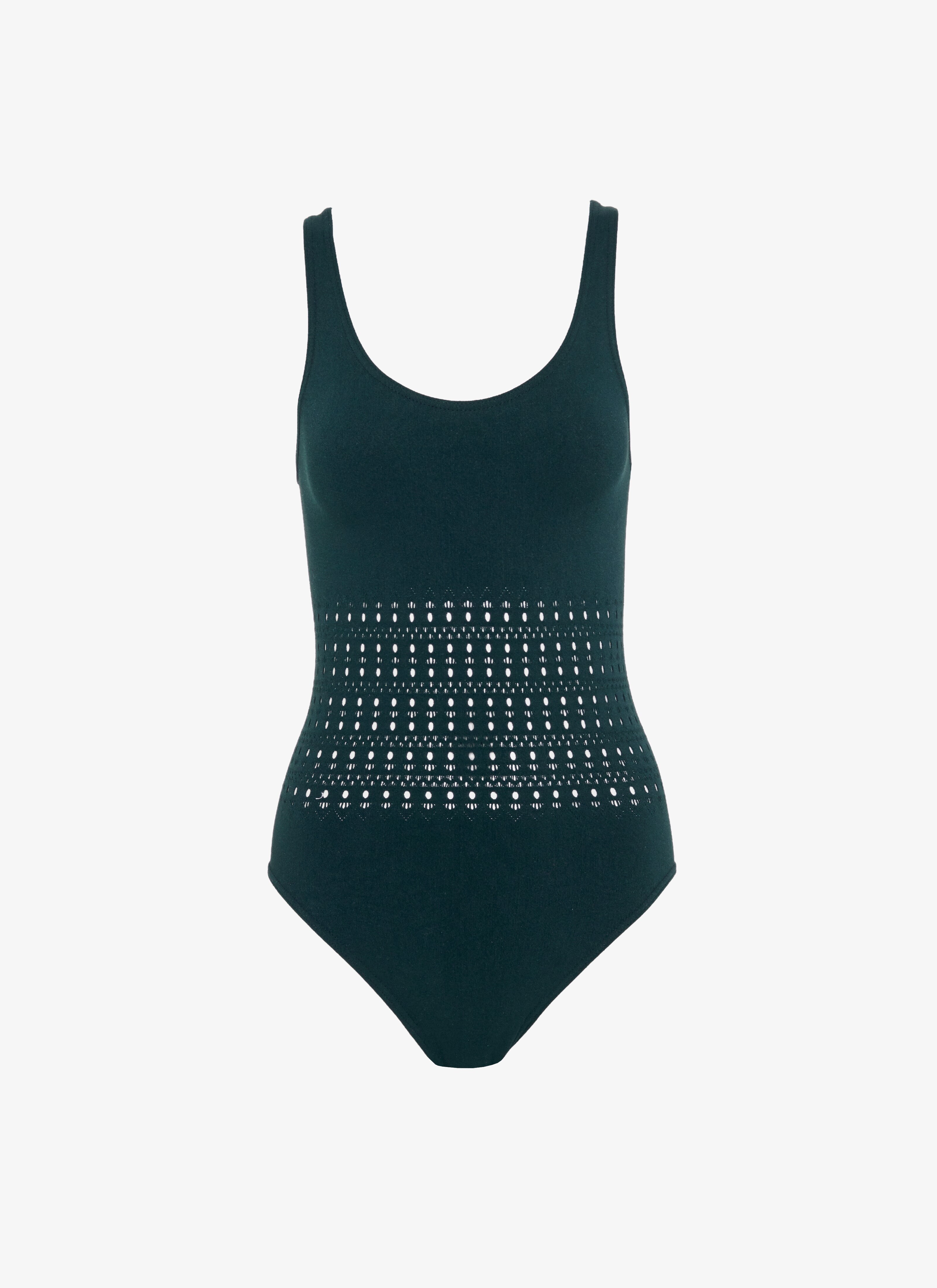 ONE-PIECE SEAMLESS SWIMSUIT maison-alaia.com