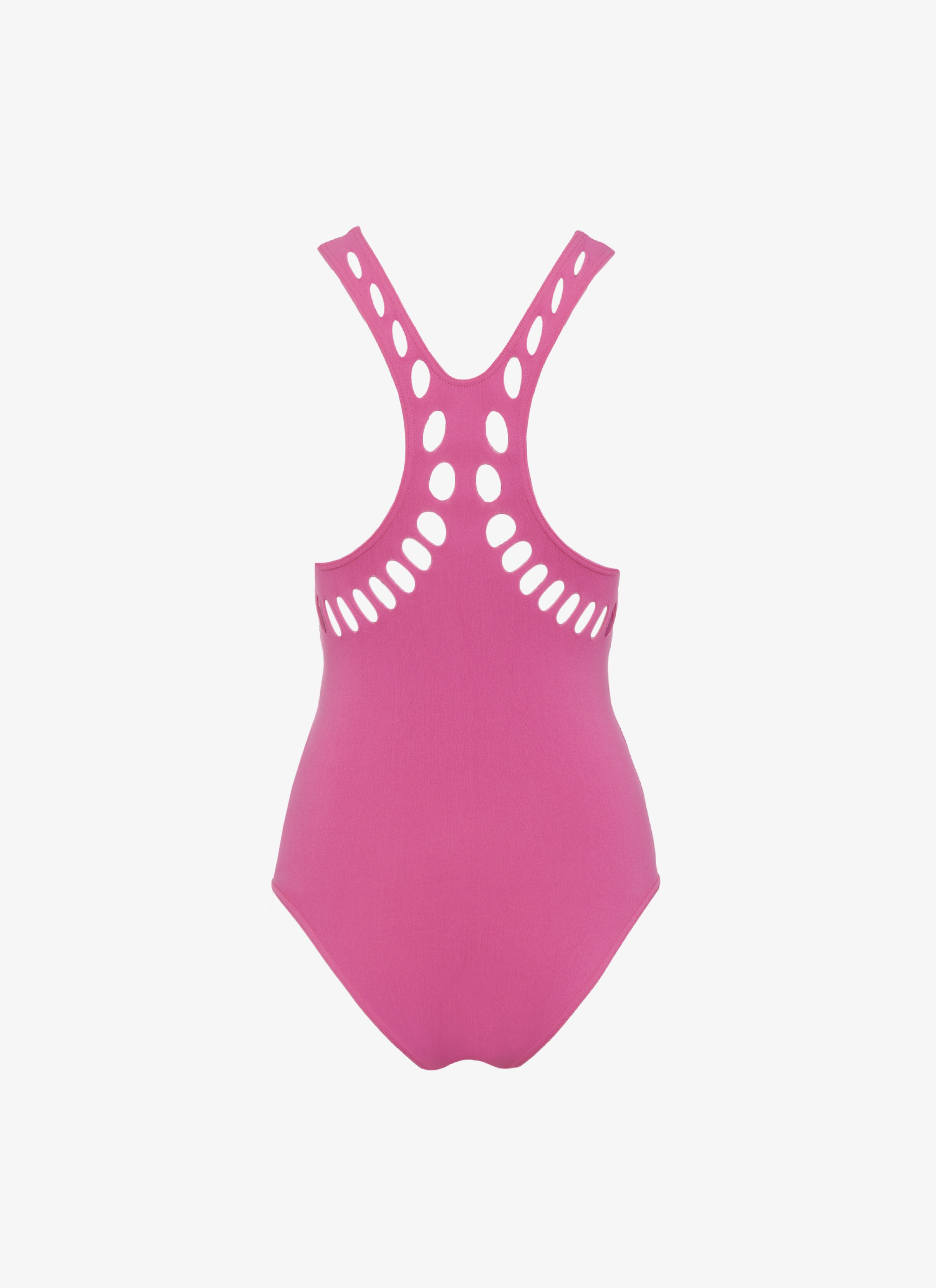 ALAÏA COSTUME DA BAGNO INTERO SENZA CUCITURE ROSA FLUO