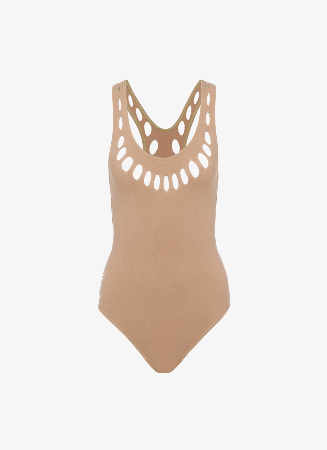 Maillot De Bain Une Pièce Sans Coutures Camel Fonce | ALAÏA FR