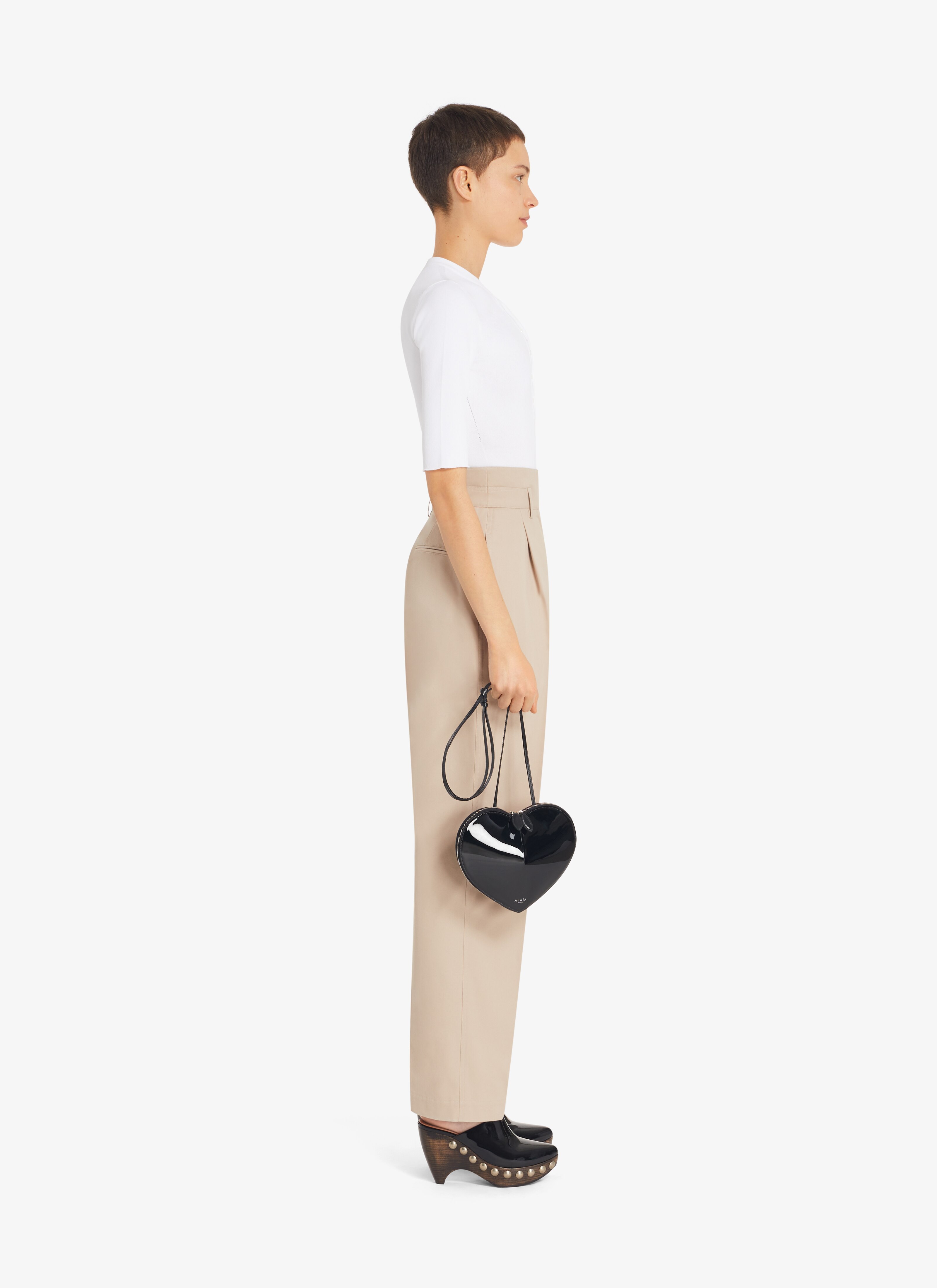 ALAÏA WHITE BUTTON-DOWN BODY