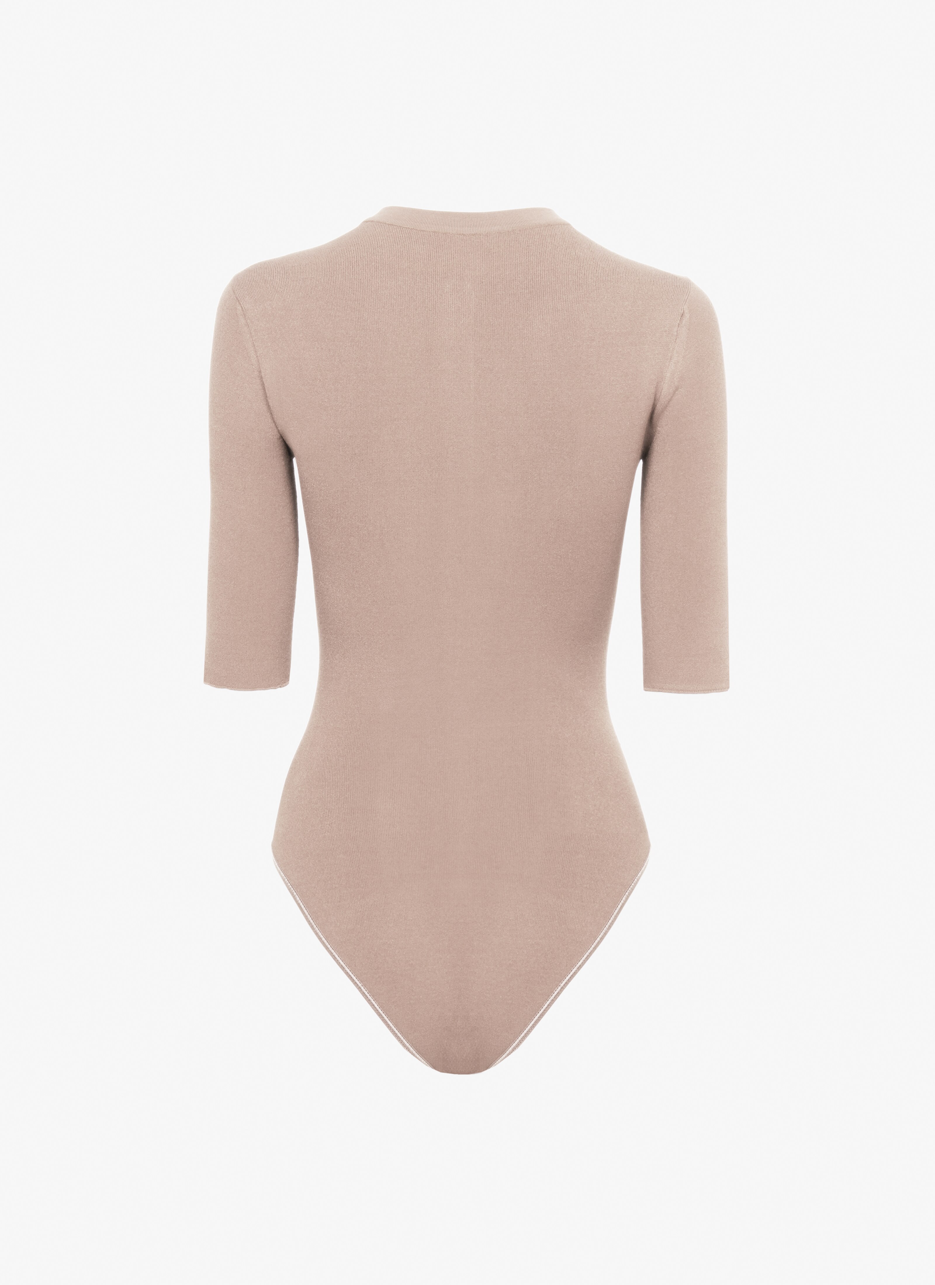ALAÏA 누드 앤지 버튼다운 바디수트