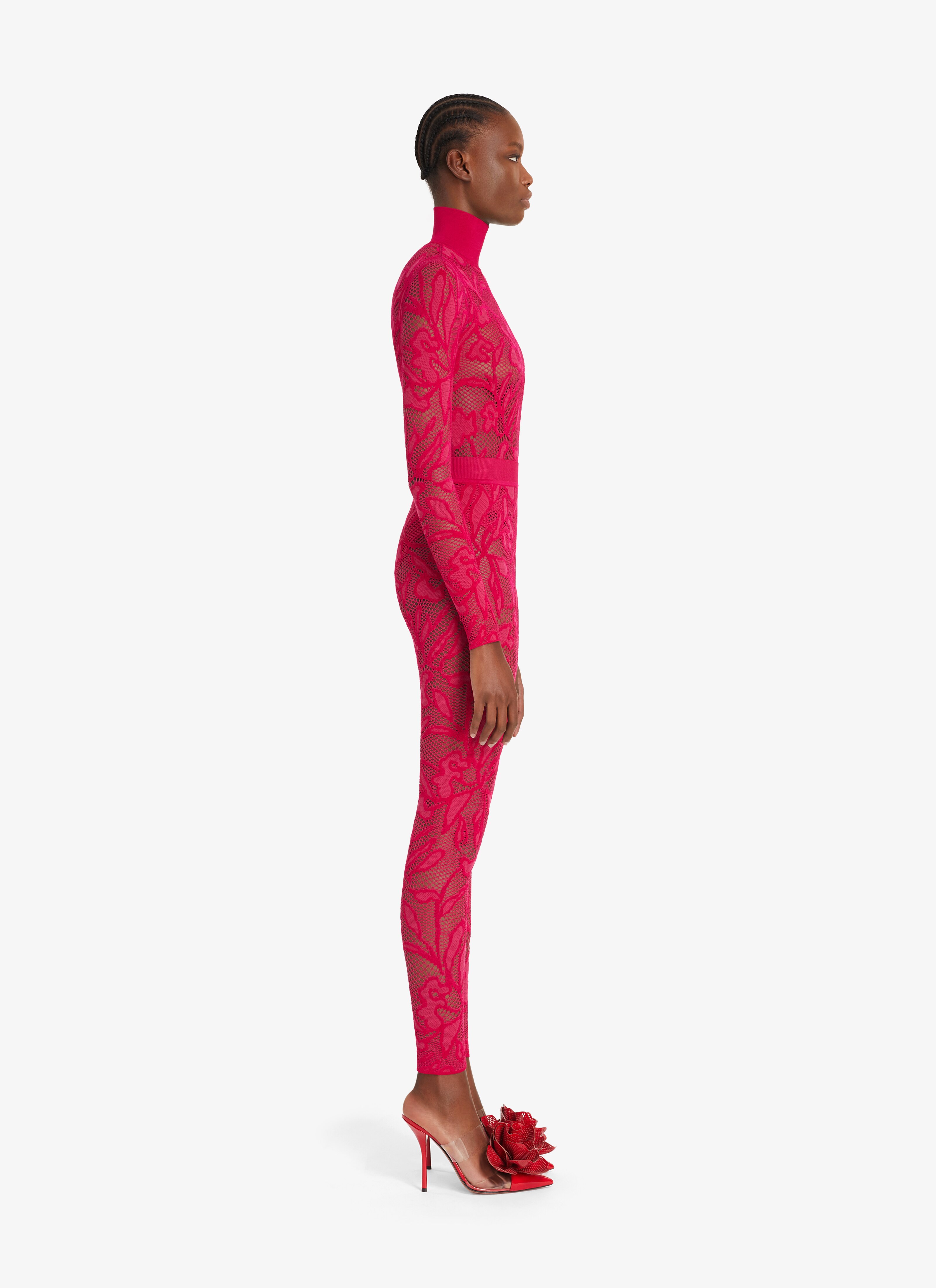 ALAÏA FUCHSIA LACE BODY