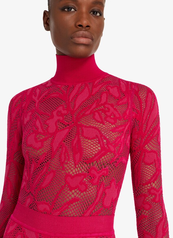 Lace Body ALAÏA FUCHSIA LACE BODY