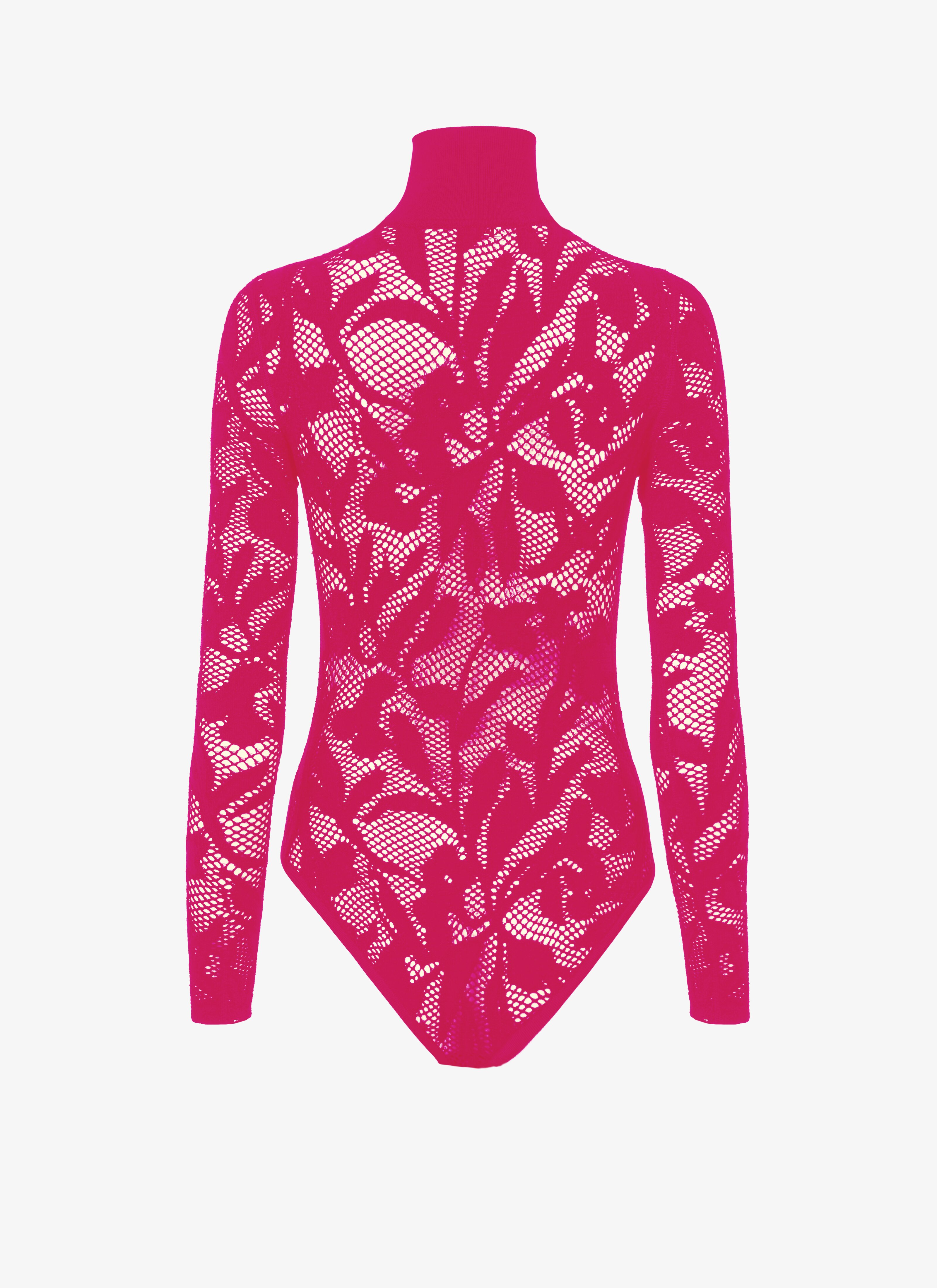 ALAÏA FUCHSIA LACE BODY