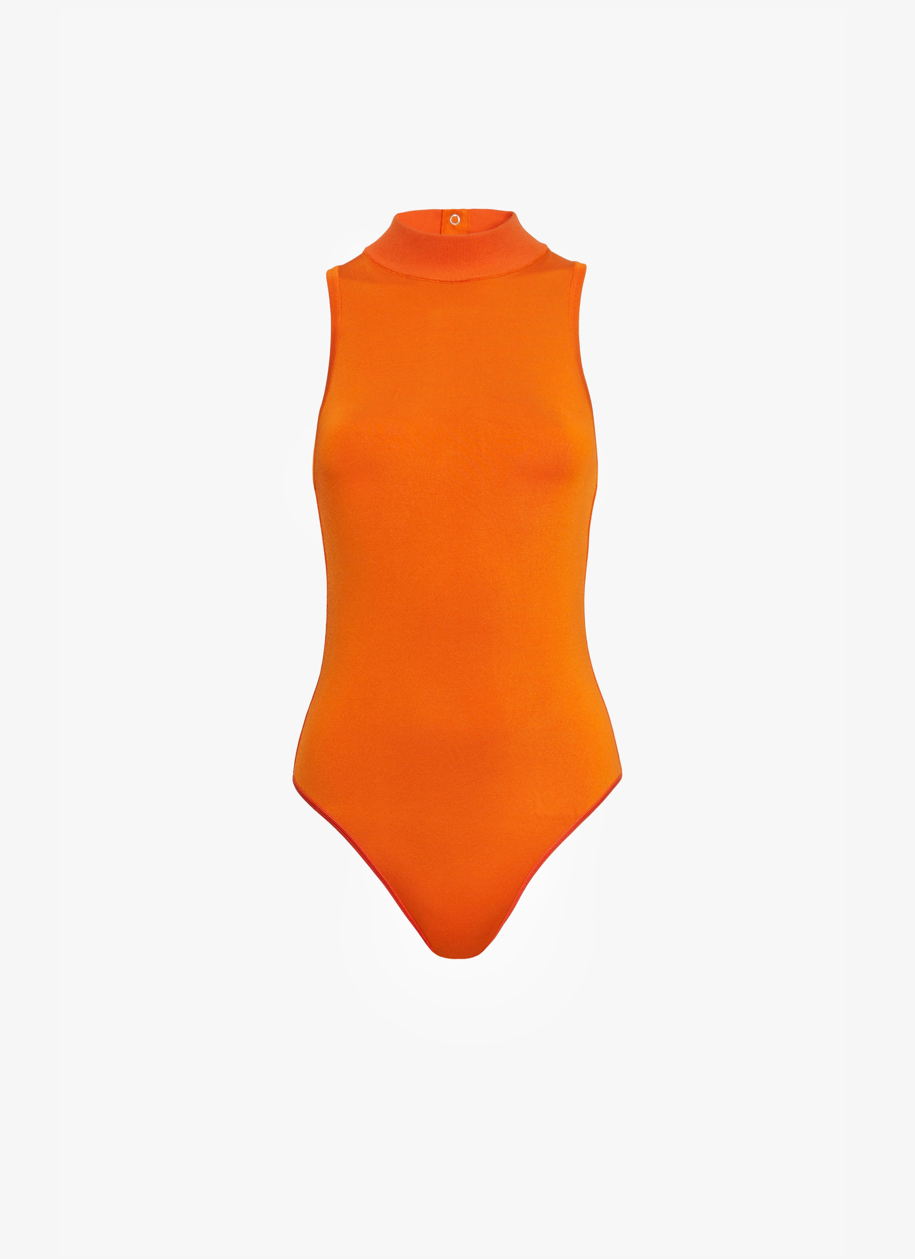 High neck sleeveless body - maison-alaia.com