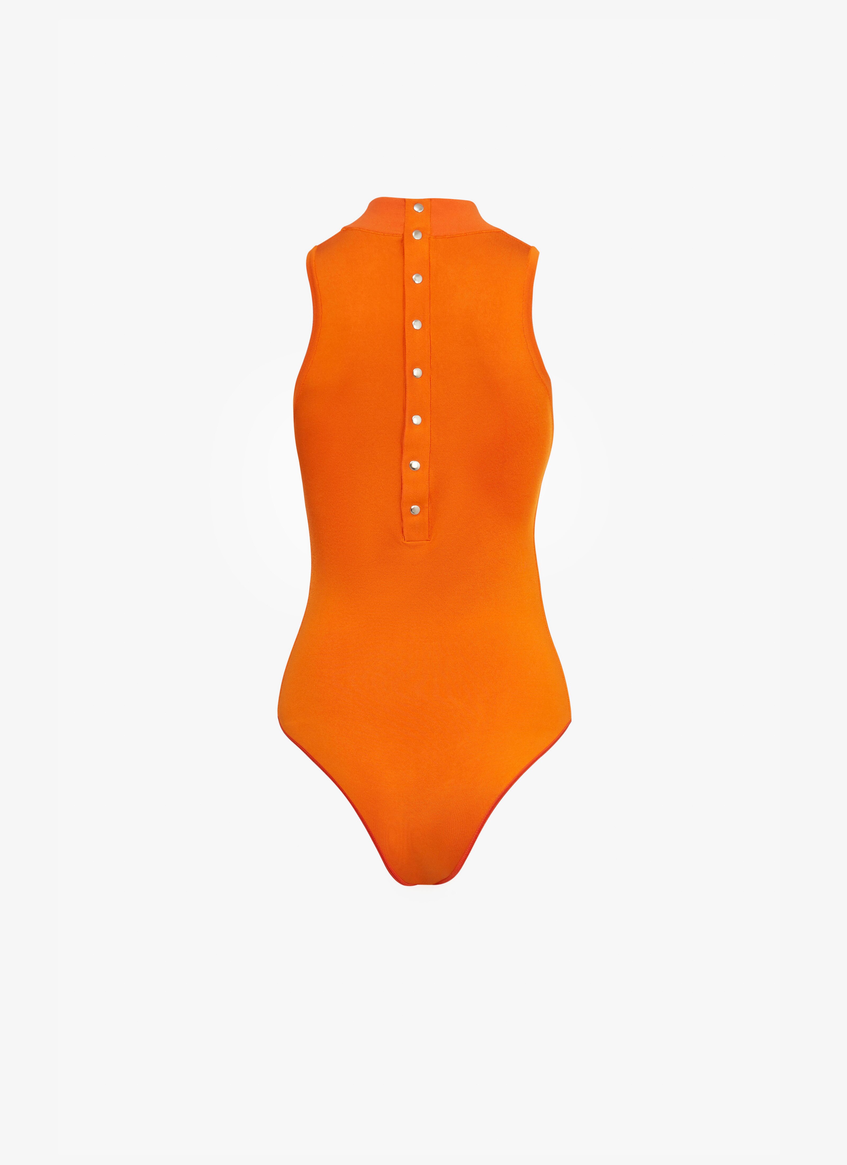 High neck sleeveless body - maison-alaia.com