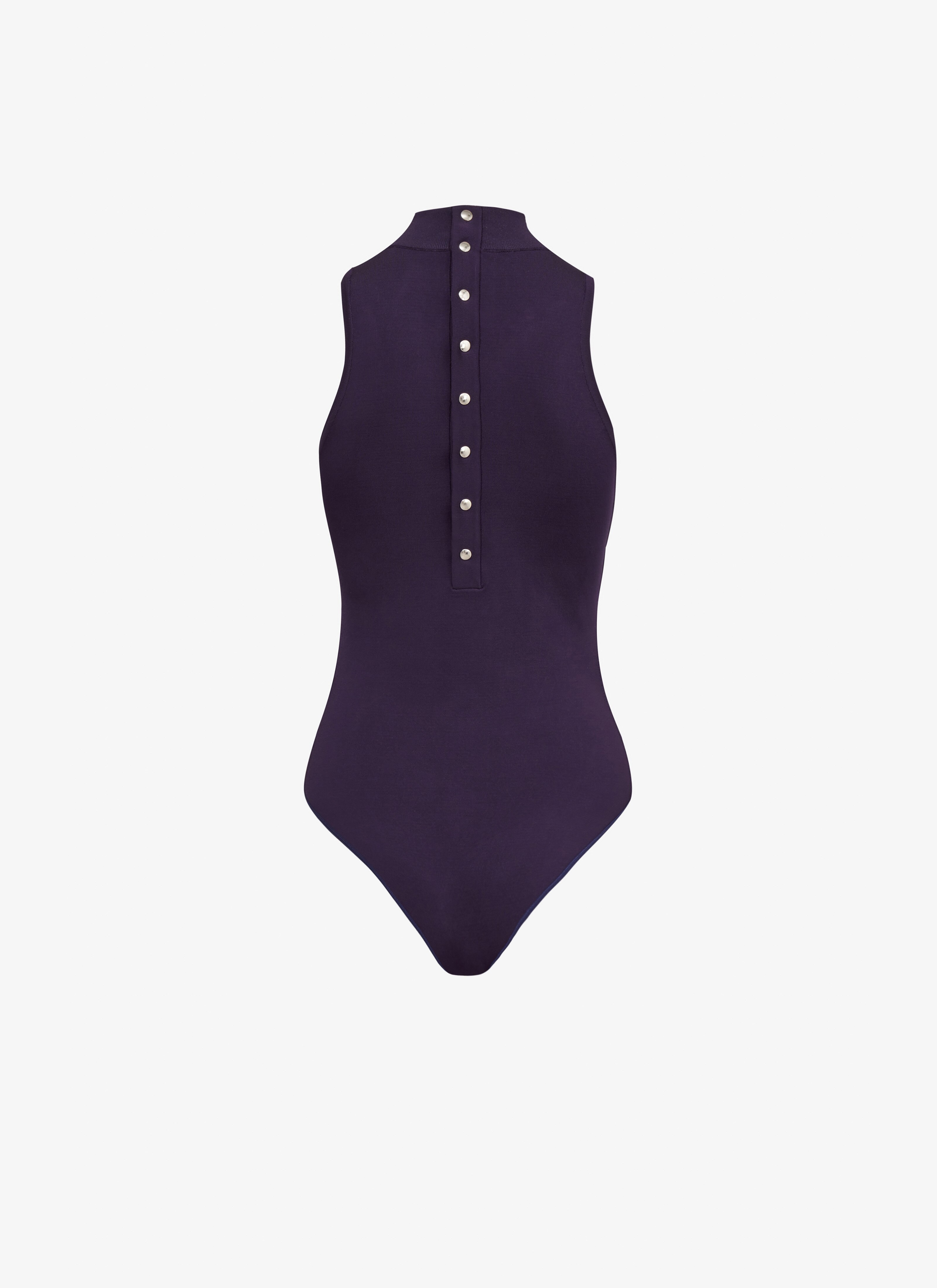High neck sleeveless body - maison-alaia.com