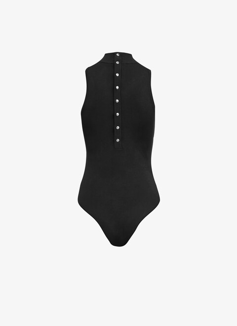 High neck sleeveless body - maison-alaia.com