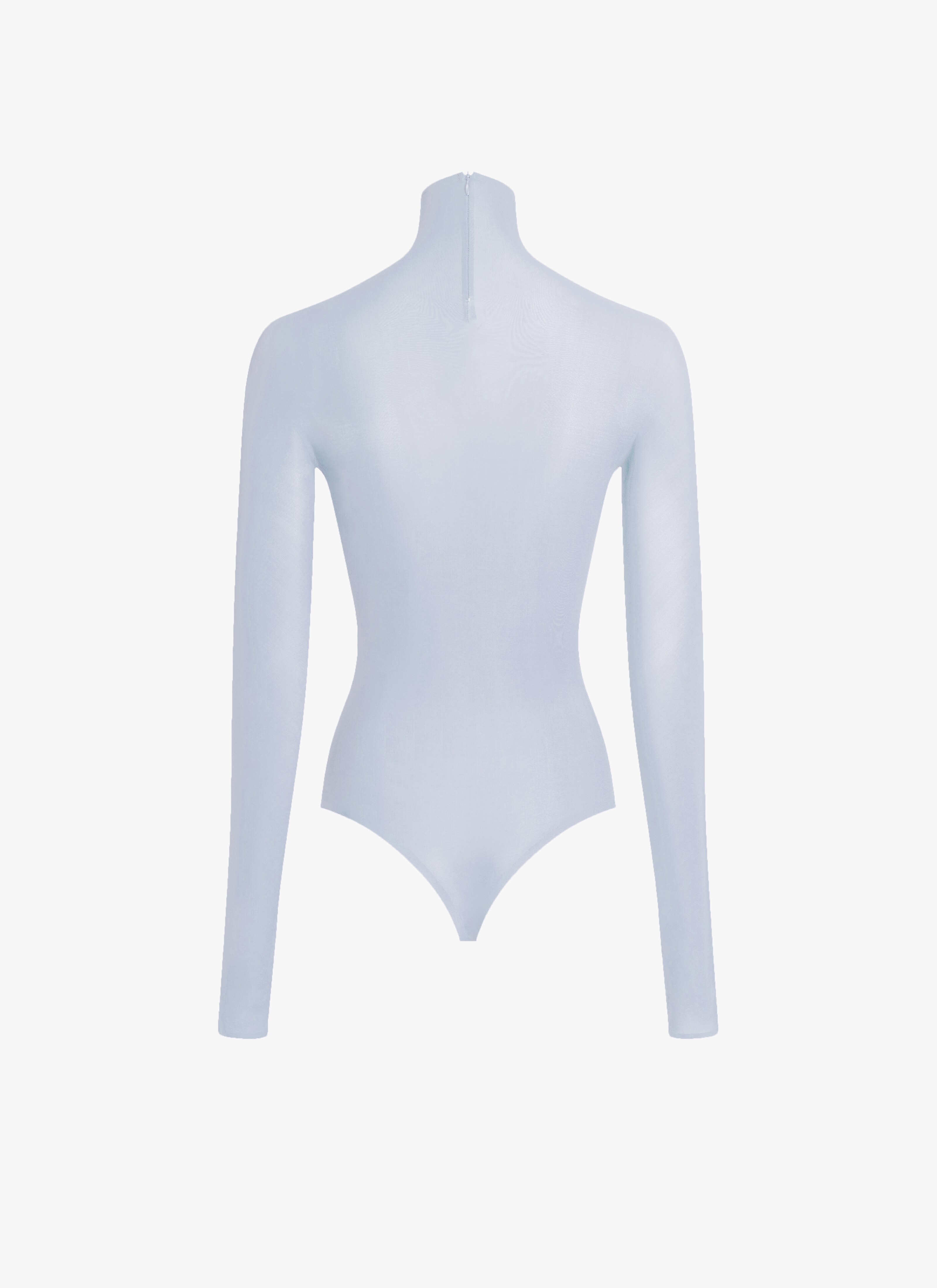 ALAÏA GRAY SHEER BODY IN JERSEY