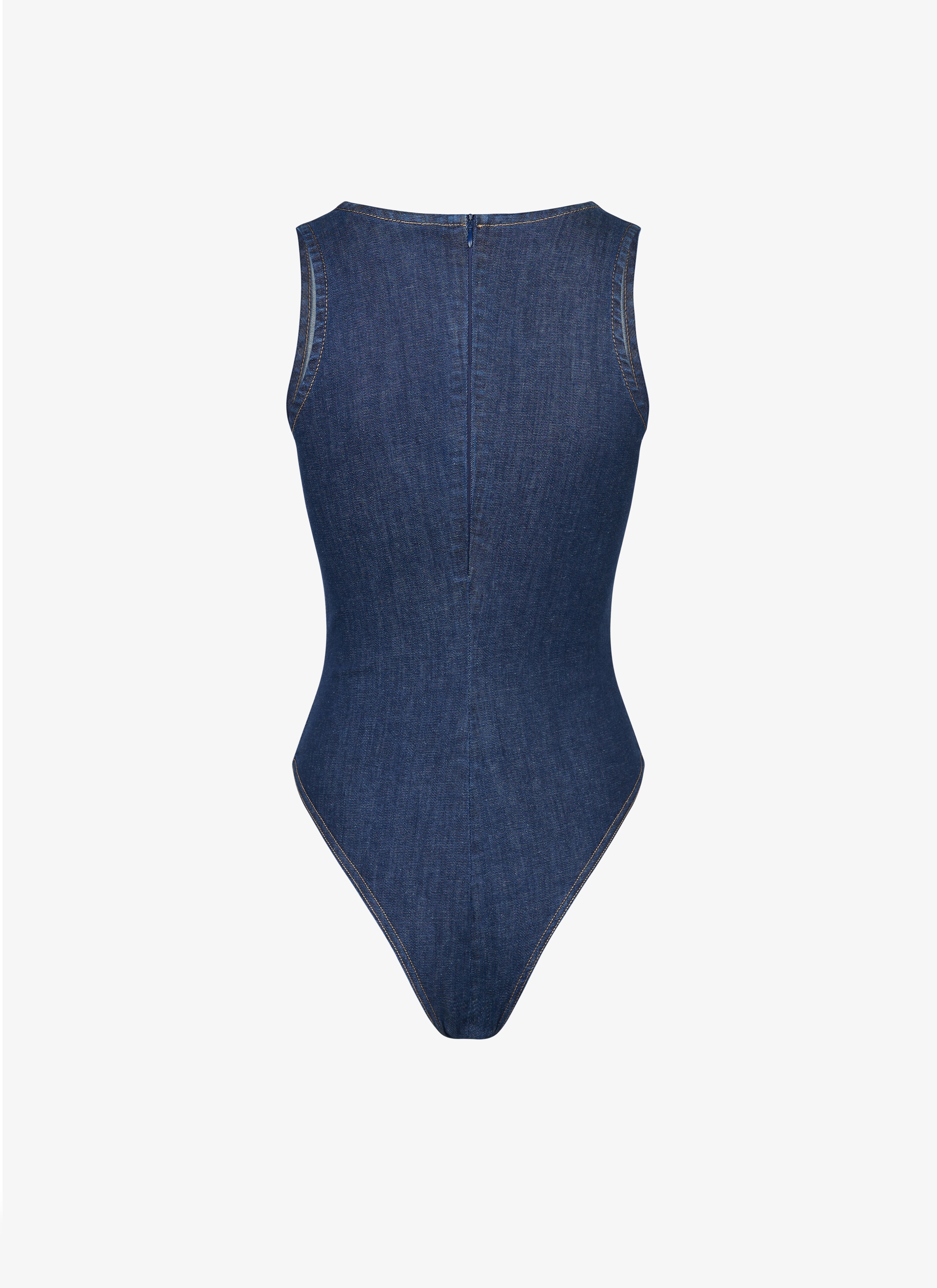Denim tank body - maison-alaia.com