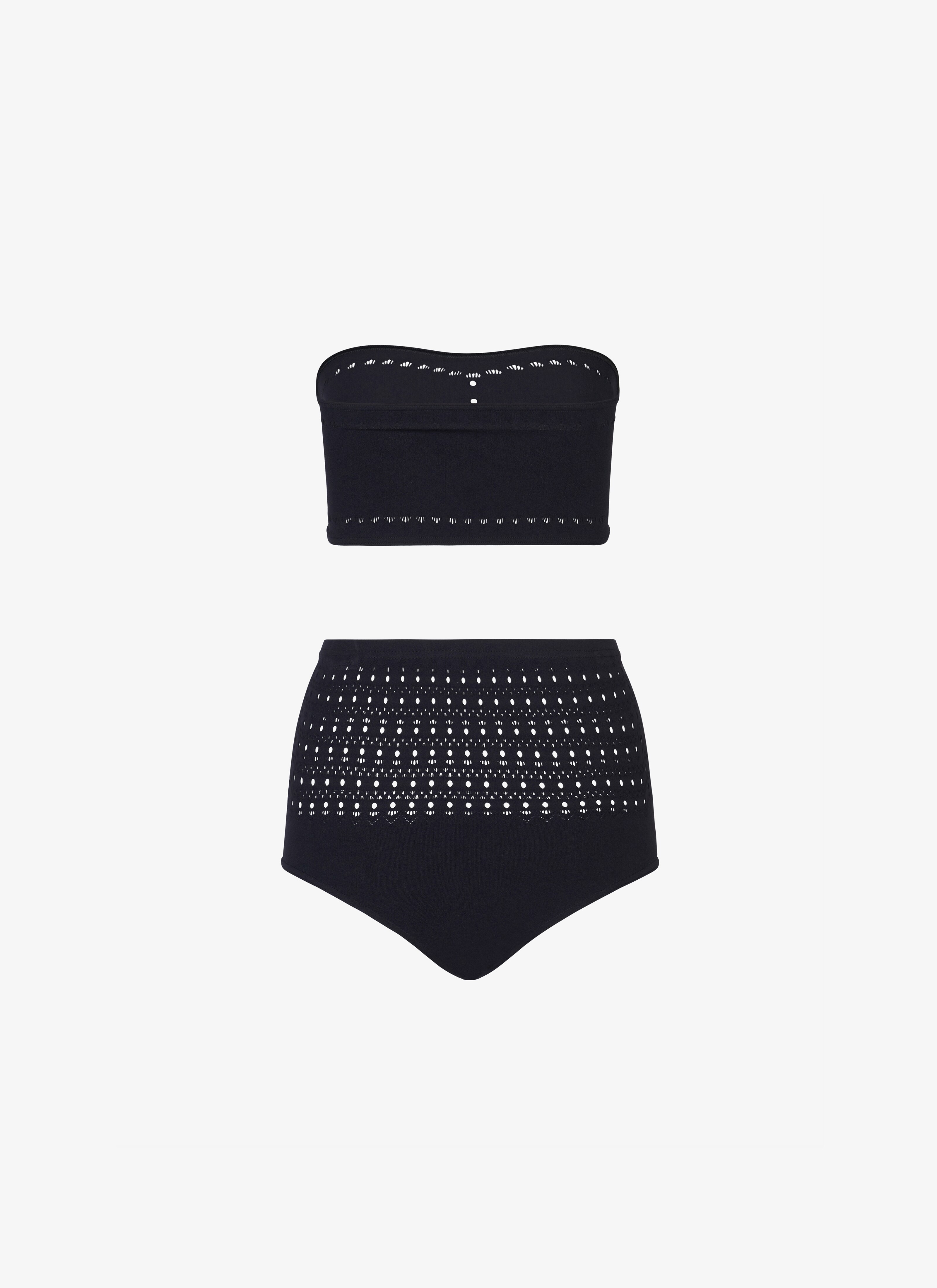 ALAÏA BIKINI VIENNE NOIR