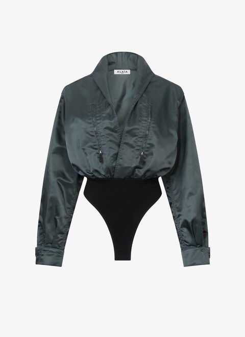 Nylon hood body-shirt - maison-alaia.com