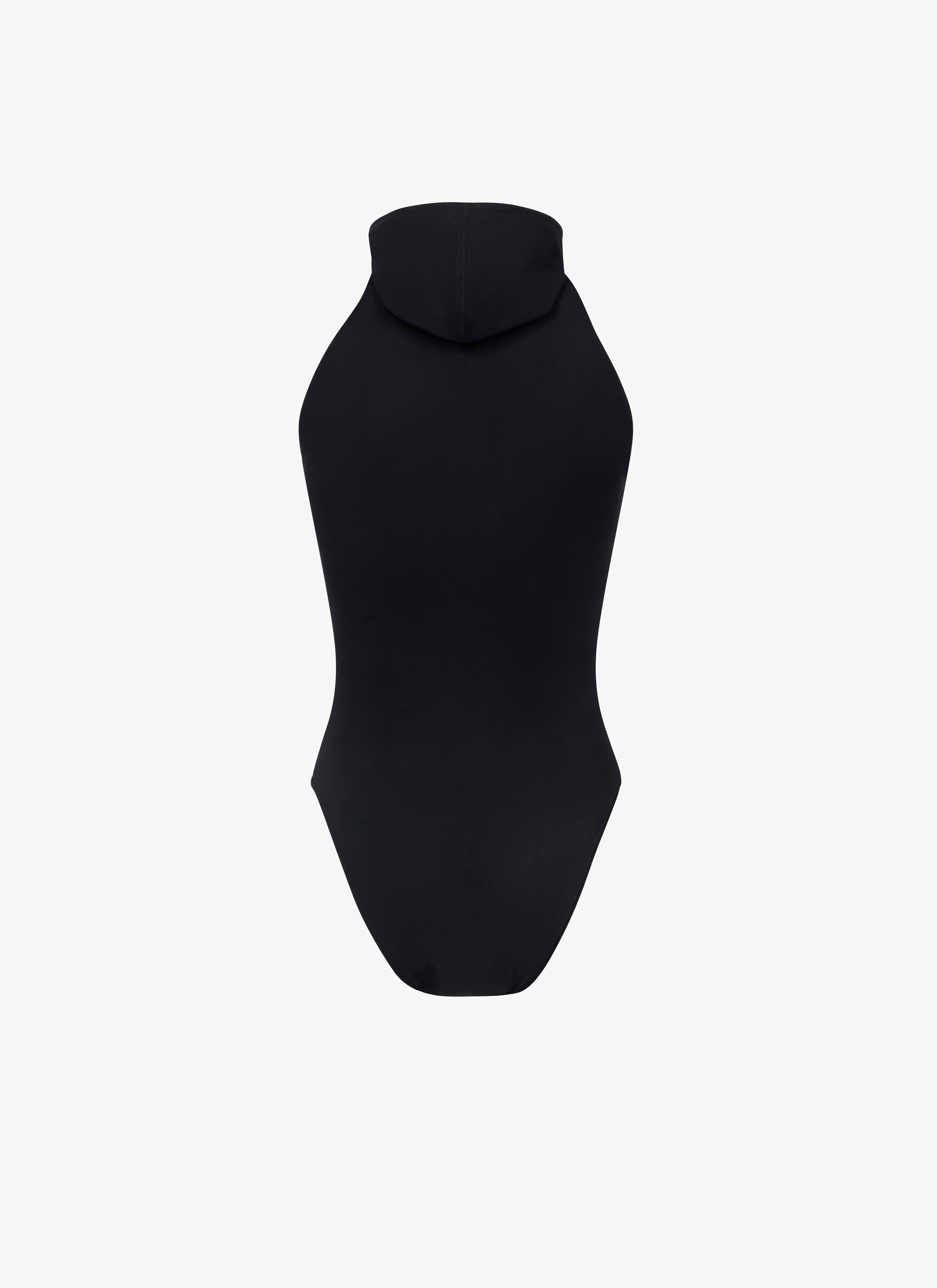 ALAÏA MAILLOT DE BAIN À CAPUCHE EN JERSEY NOIR