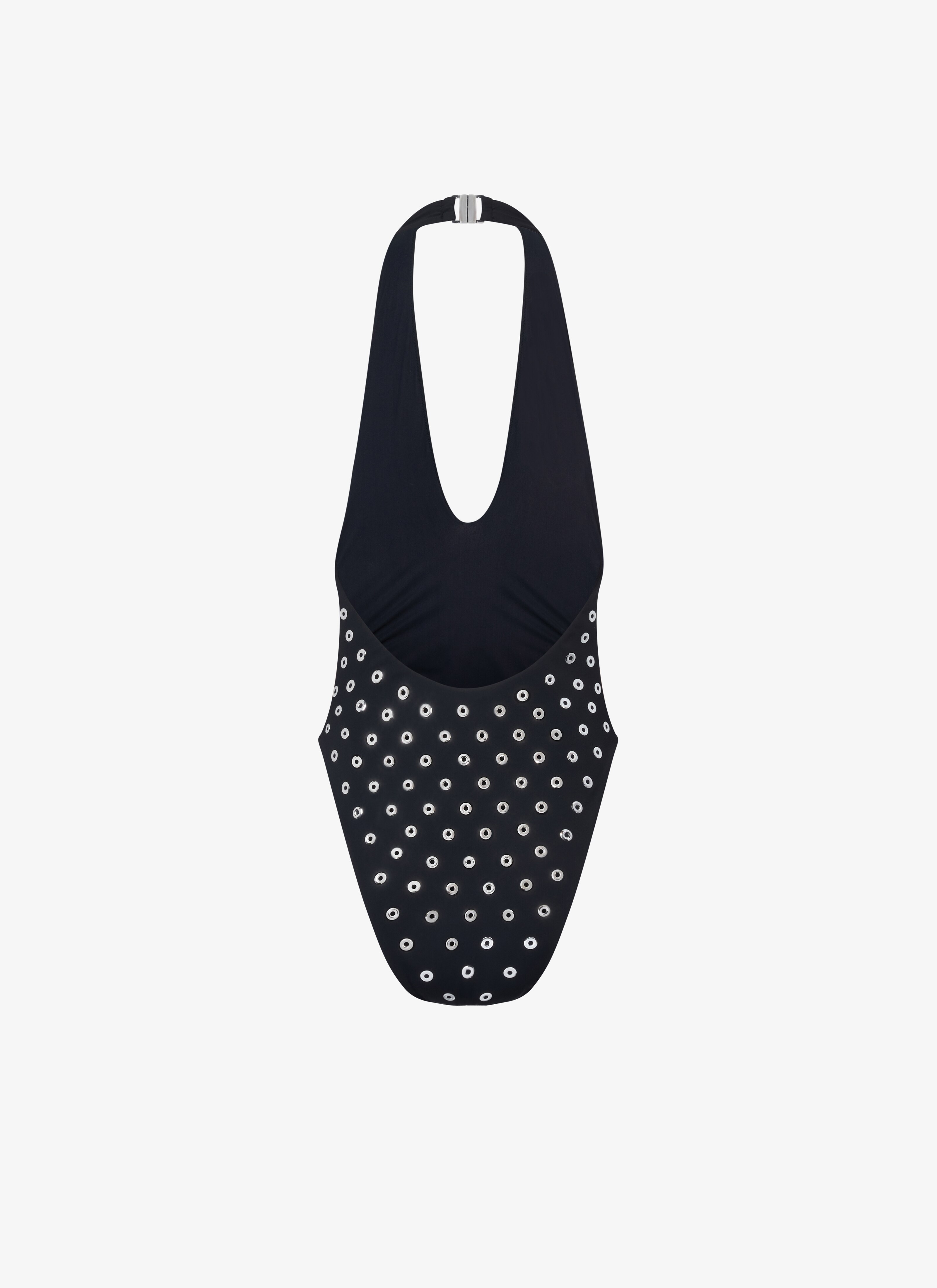 ALAÏA SCHWARZ BADEANZUG MIT ÖSEN